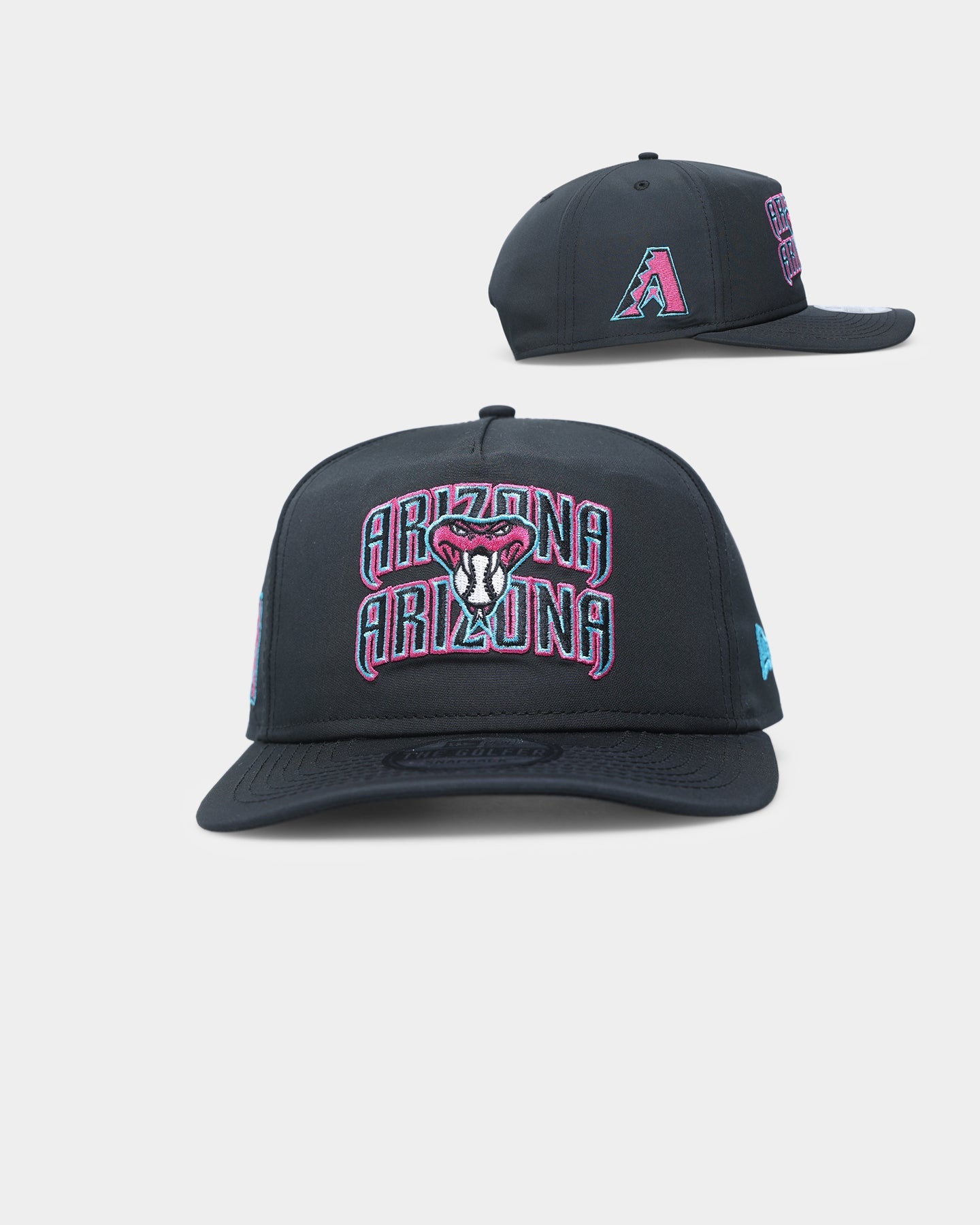 New Era Arizona Diamondbacks 'Neon Nights' Prolight Old Golfer Snapback Black/Neon