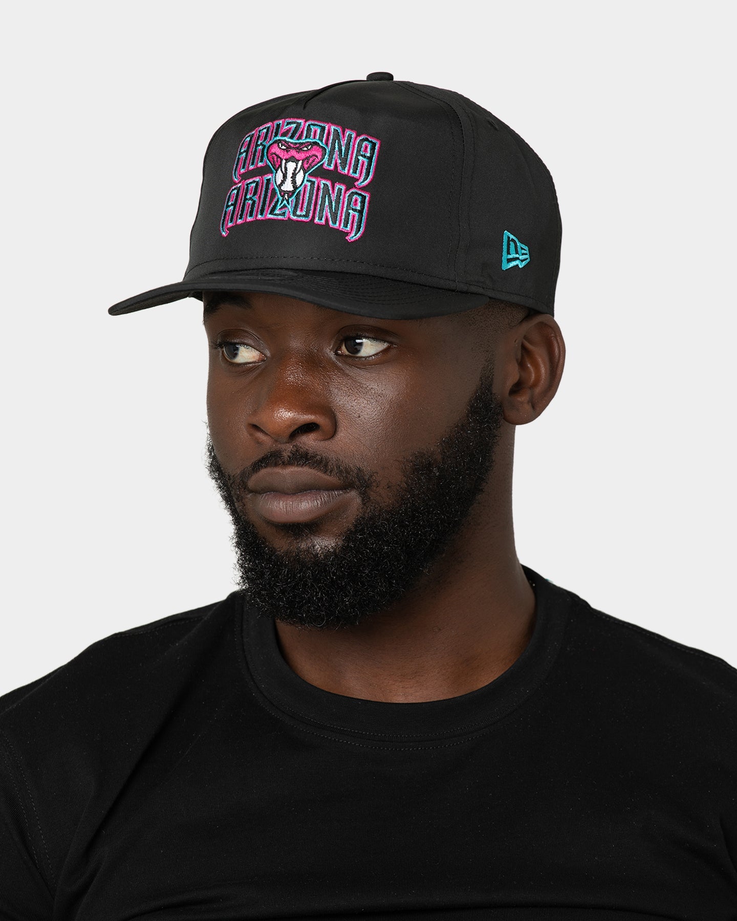 New Era Arizona Diamondbacks 'Neon Nights' Prolight Old Golfer Snapback Black/Neon