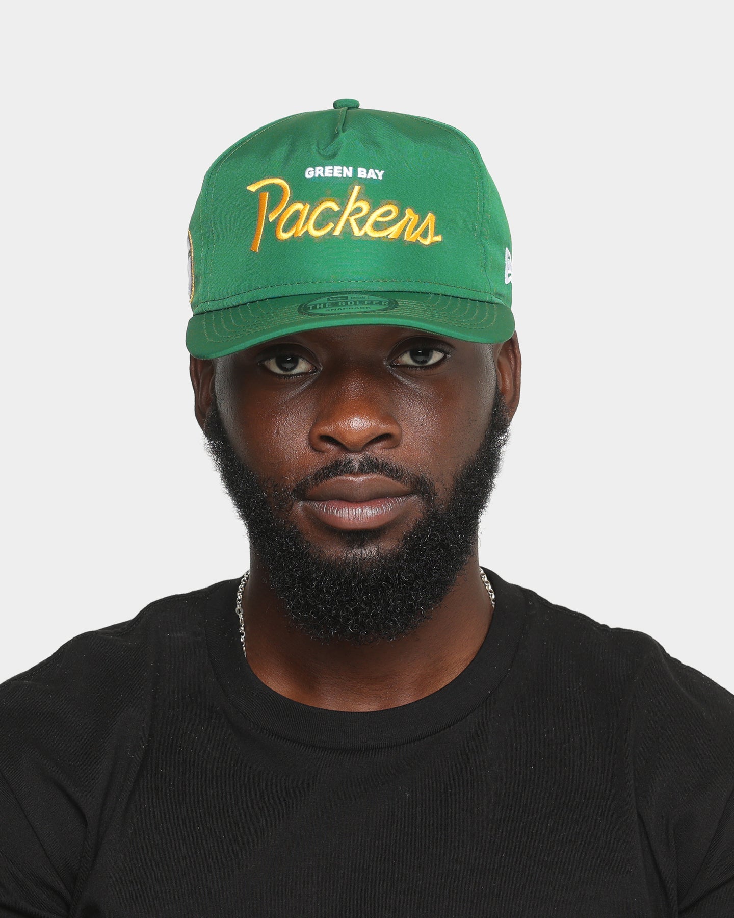 New Era Green Bay Packers 'Team Script' Prolight Old Golfer Snapback Original Team Colours