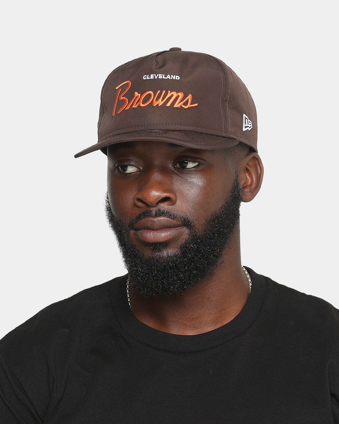 New Era Cleveland Browns 'Team Script' Prolight Old Golfer Snapback Original Team Colours