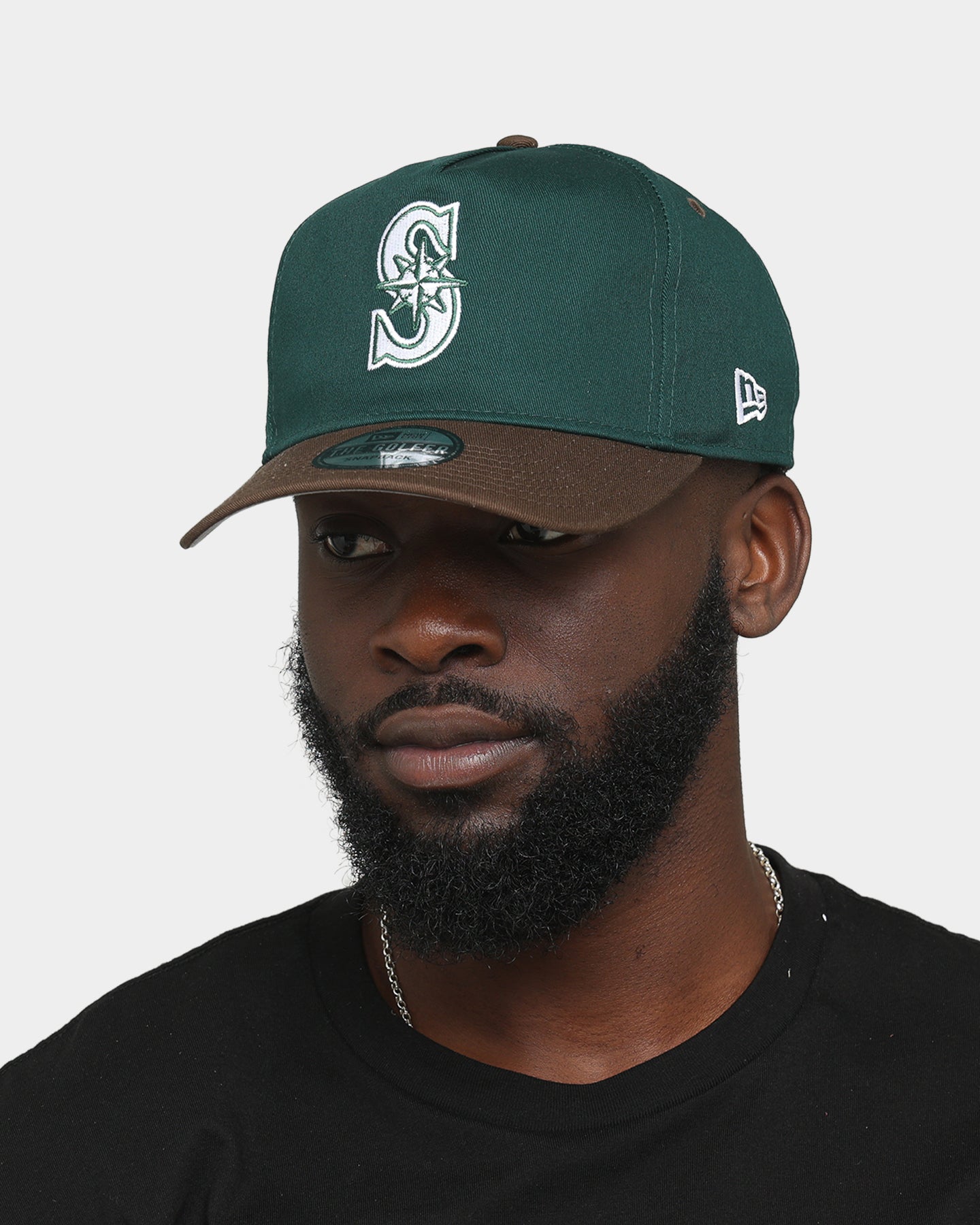 New Era Seattle Mariners 'Beef & Broccoli' Old Golfer Snapback Green/Brown