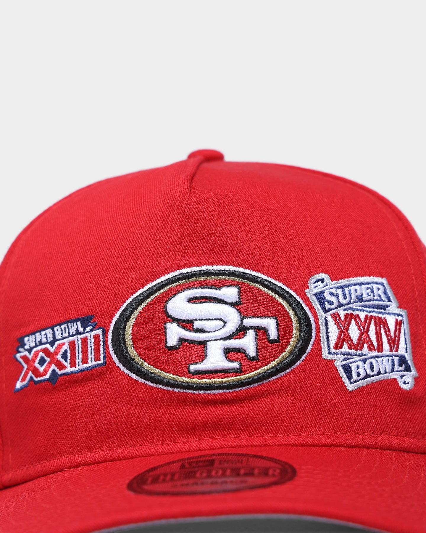 New Era San Francisco 49ers 'Super Bowl Past Champions' Old Golfer Strapback Red