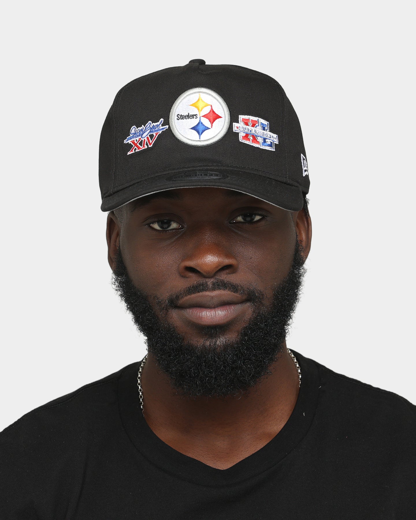 New Era Pittsburgh Steelers 'Super Bowl Past Champions' Old Golfer Strapback Black