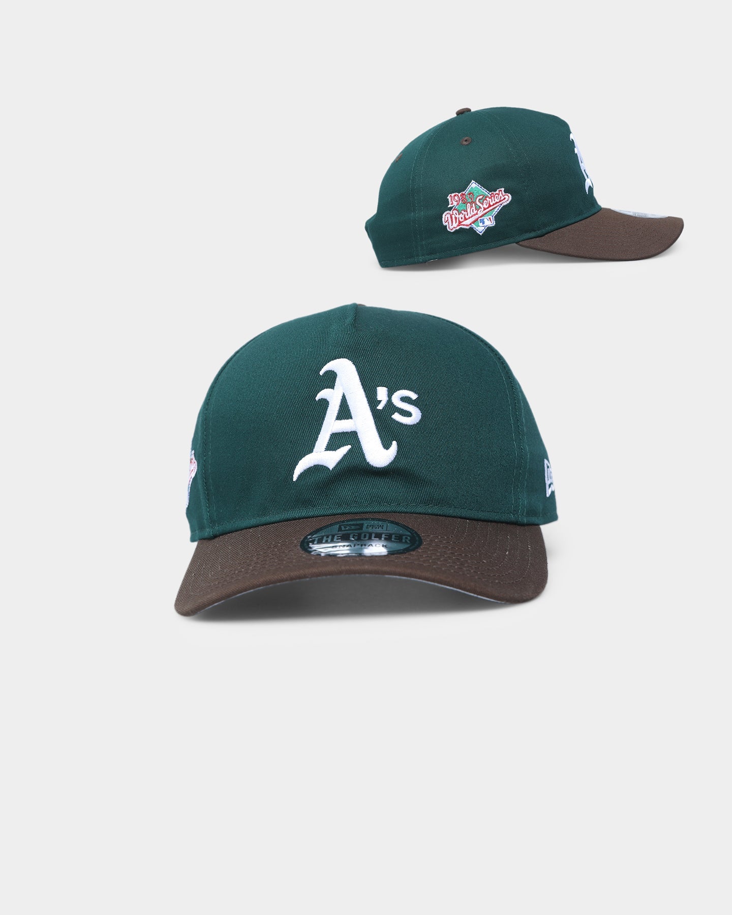 New Era Oakland Athletics 'Beef & Broccoli' Old Golfer Snapback Green/Brown
