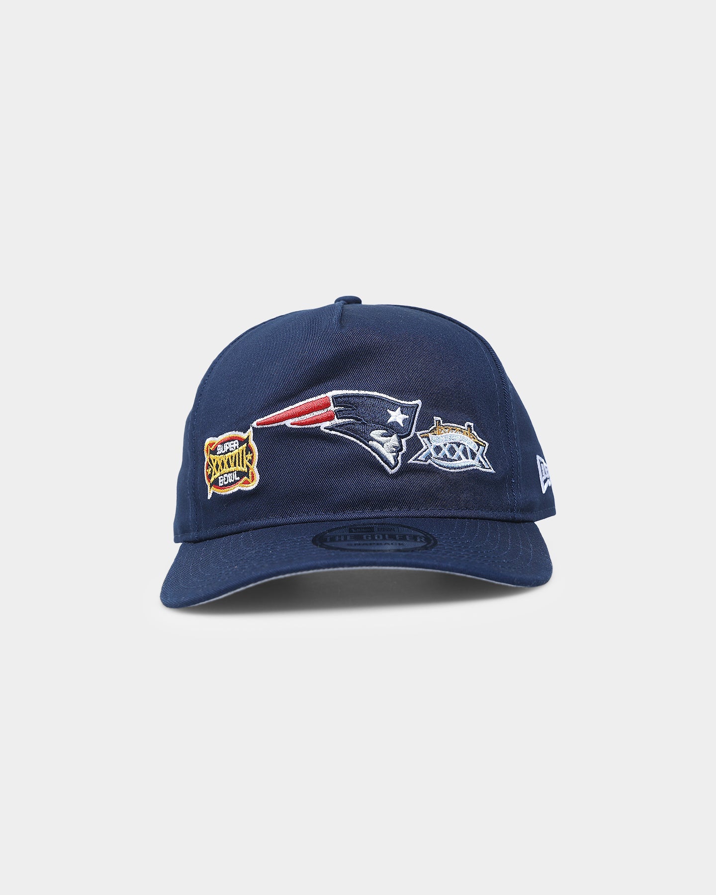 New Era New England Patriots 'Super Bowl Past Champions' Old Golfer Strapback Navy Blue