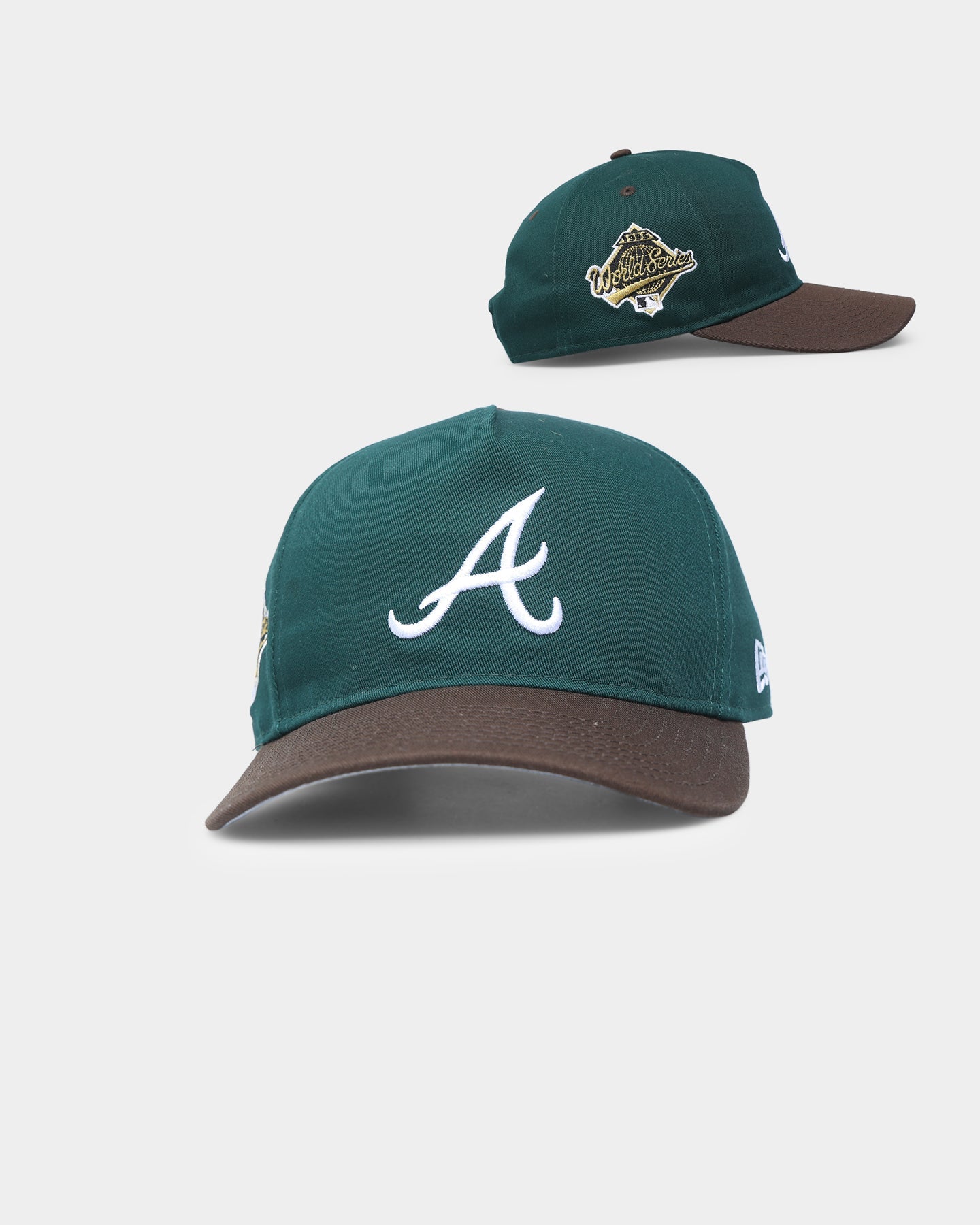 New Era Atlanta Braves 'Beef & Broccoli' Old Golfer Snapback Green/Brown