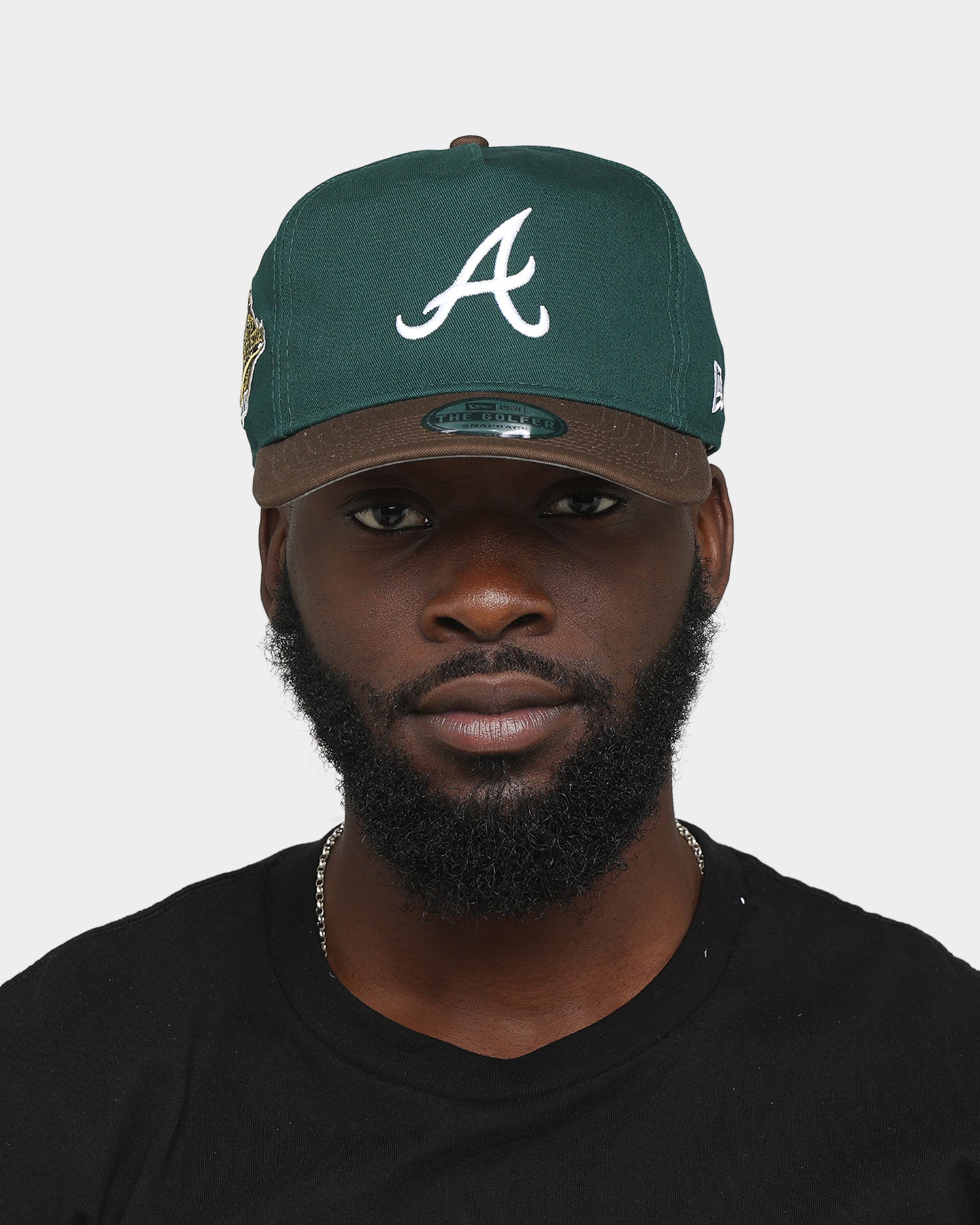 New Era Atlanta Braves 'Beef & Broccoli' Old Golfer Snapback Green/Brown