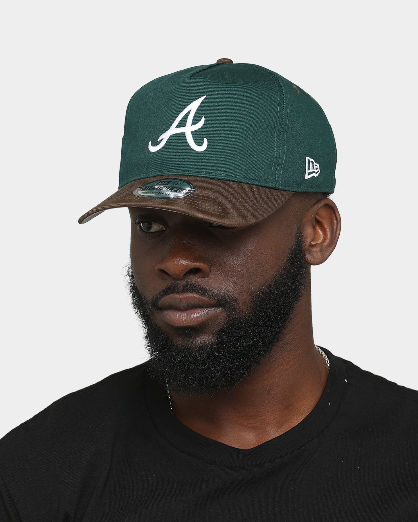 New Era Atlanta Braves 'Beef & Broccoli' Old Golfer Snapback Green/Brown