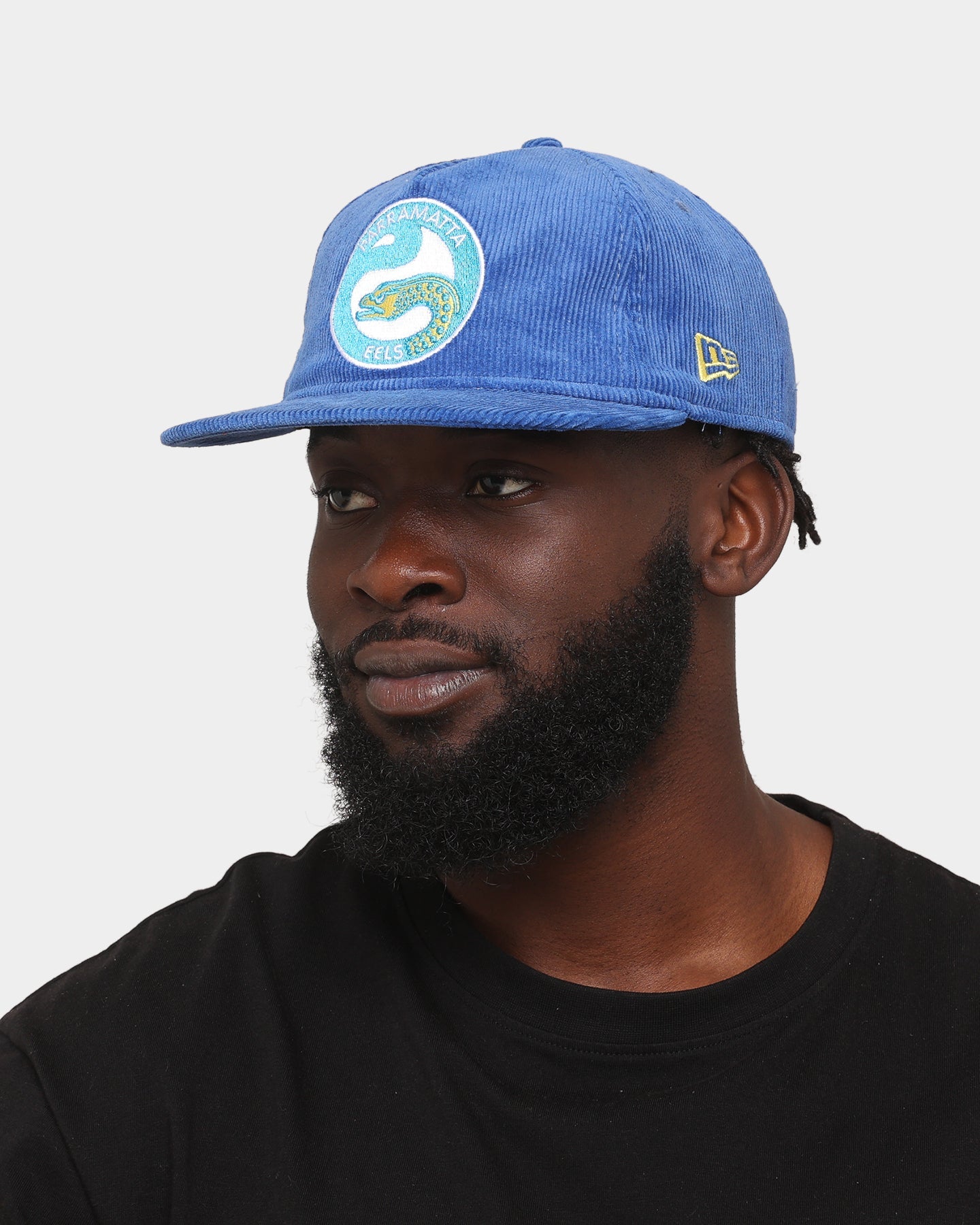 New Era Parramatta Eels NRL '22 Cord The Golfer Snapback Open Blue