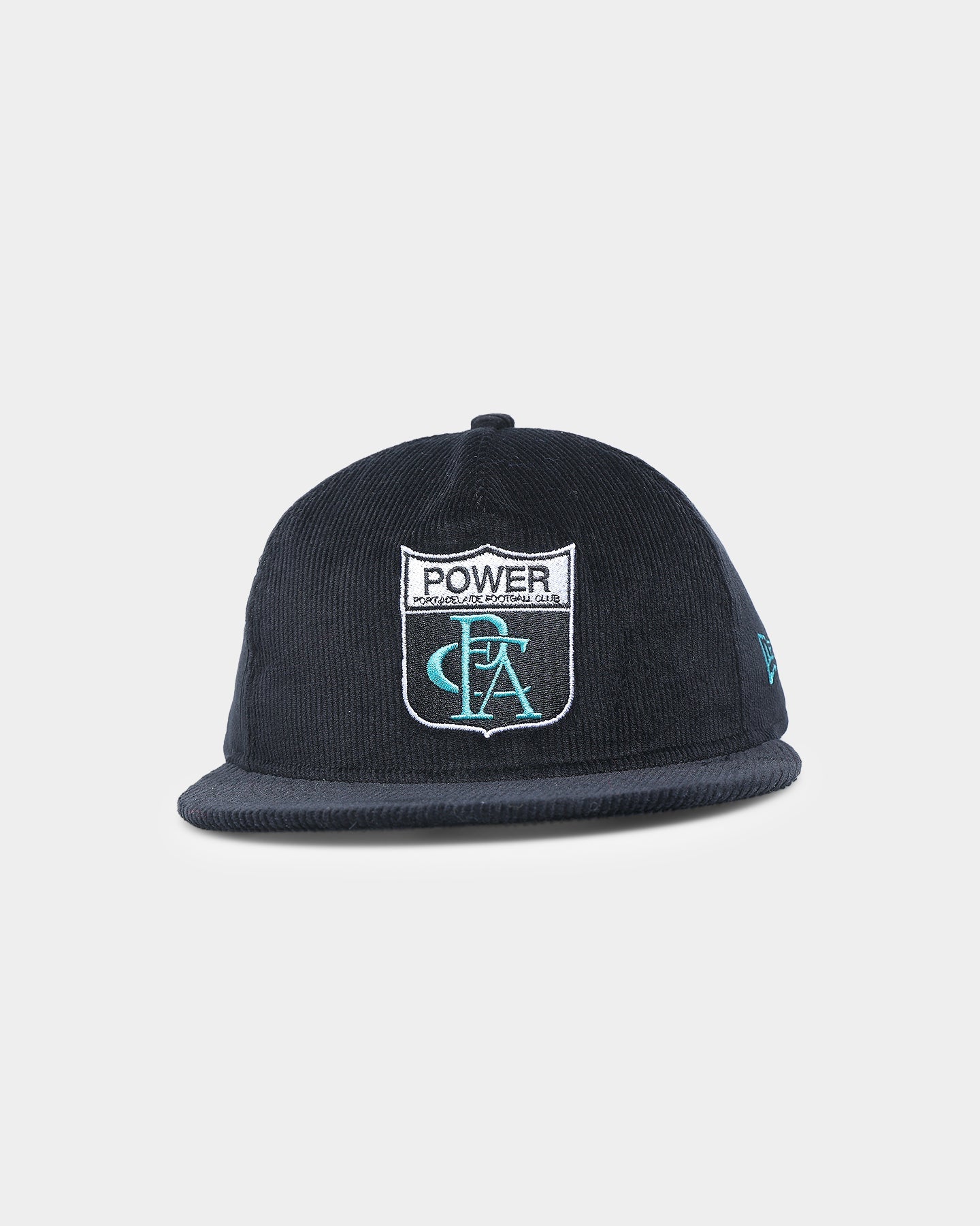 New Era Port Adelaide Power 'AFL Opening Bounce' Heritage Corduroy Old Golfer Snapback Black