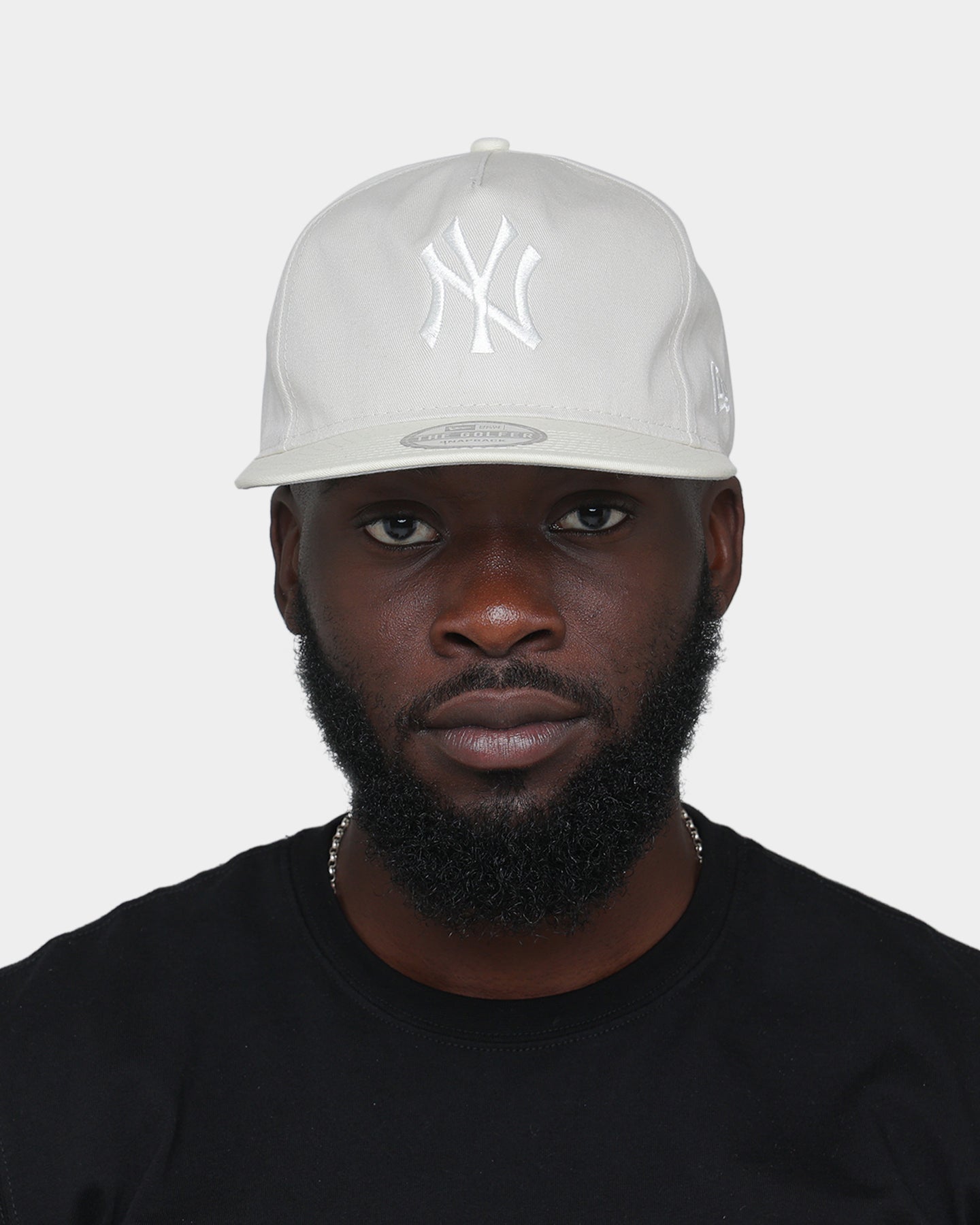 New Era New York Yankees Old Golfer Snapback Stone/White