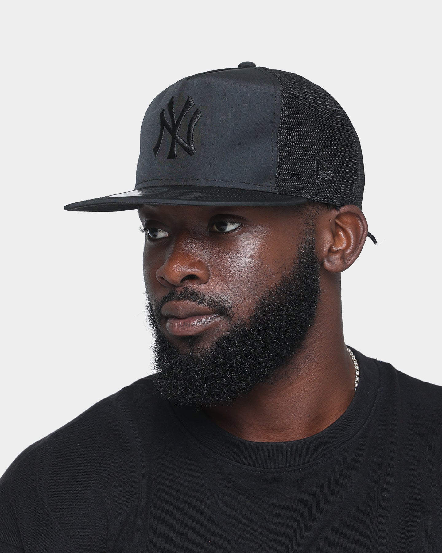 New Era New York Yankees Trucker Golfer Snapback Black/Black