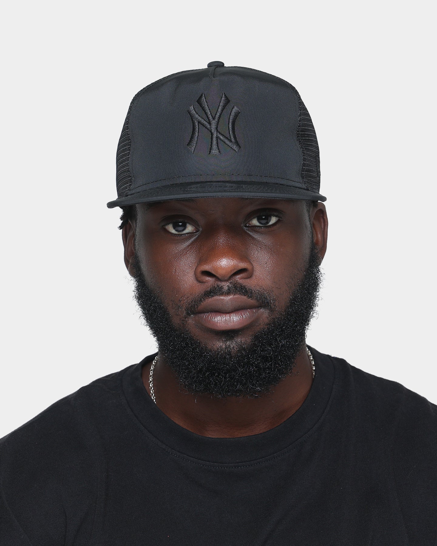 New Era New York Yankees Trucker Golfer Snapback Black/Black