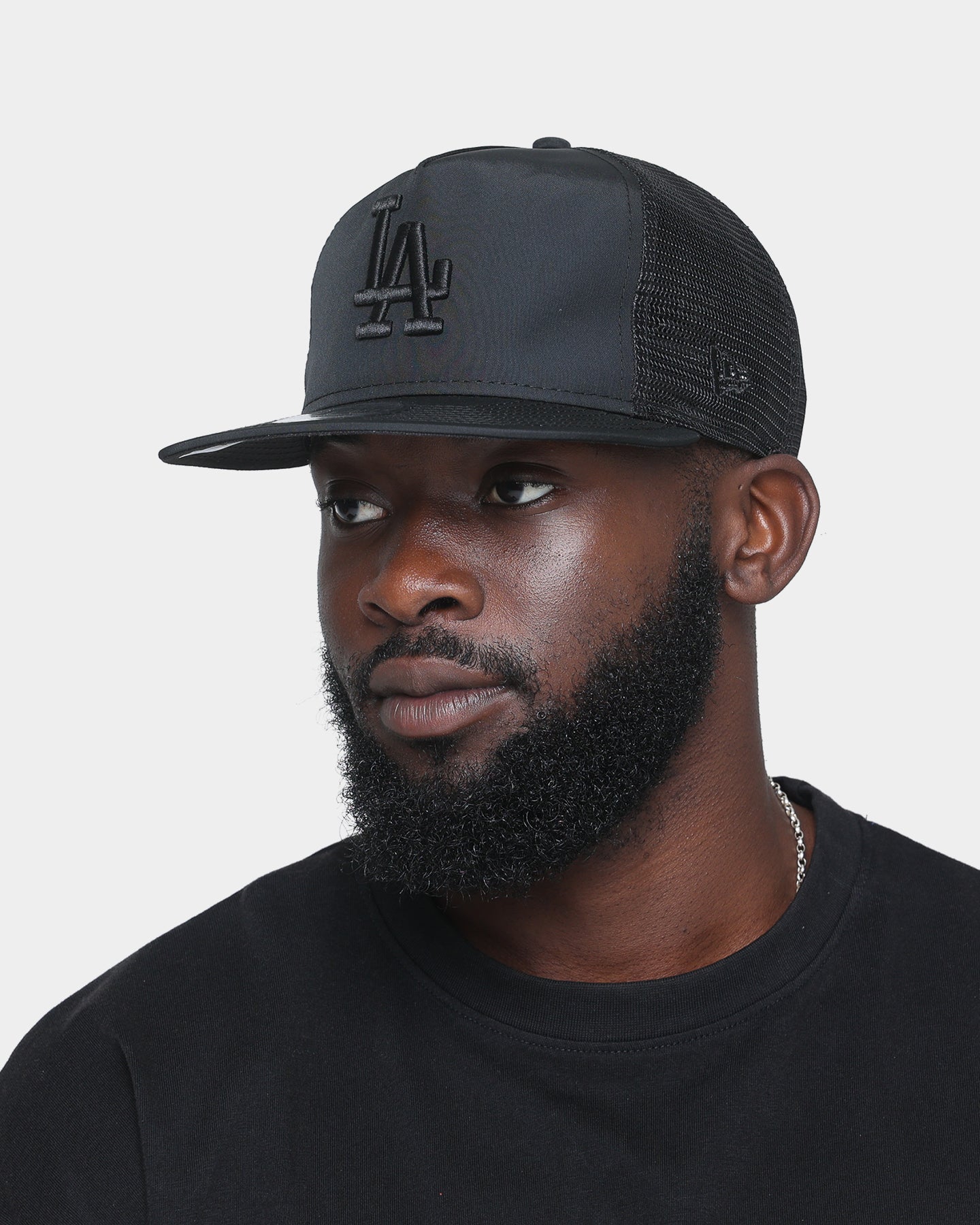 New Era Los Angeles Dodgers Trucker Golfer Snapback Black/Black