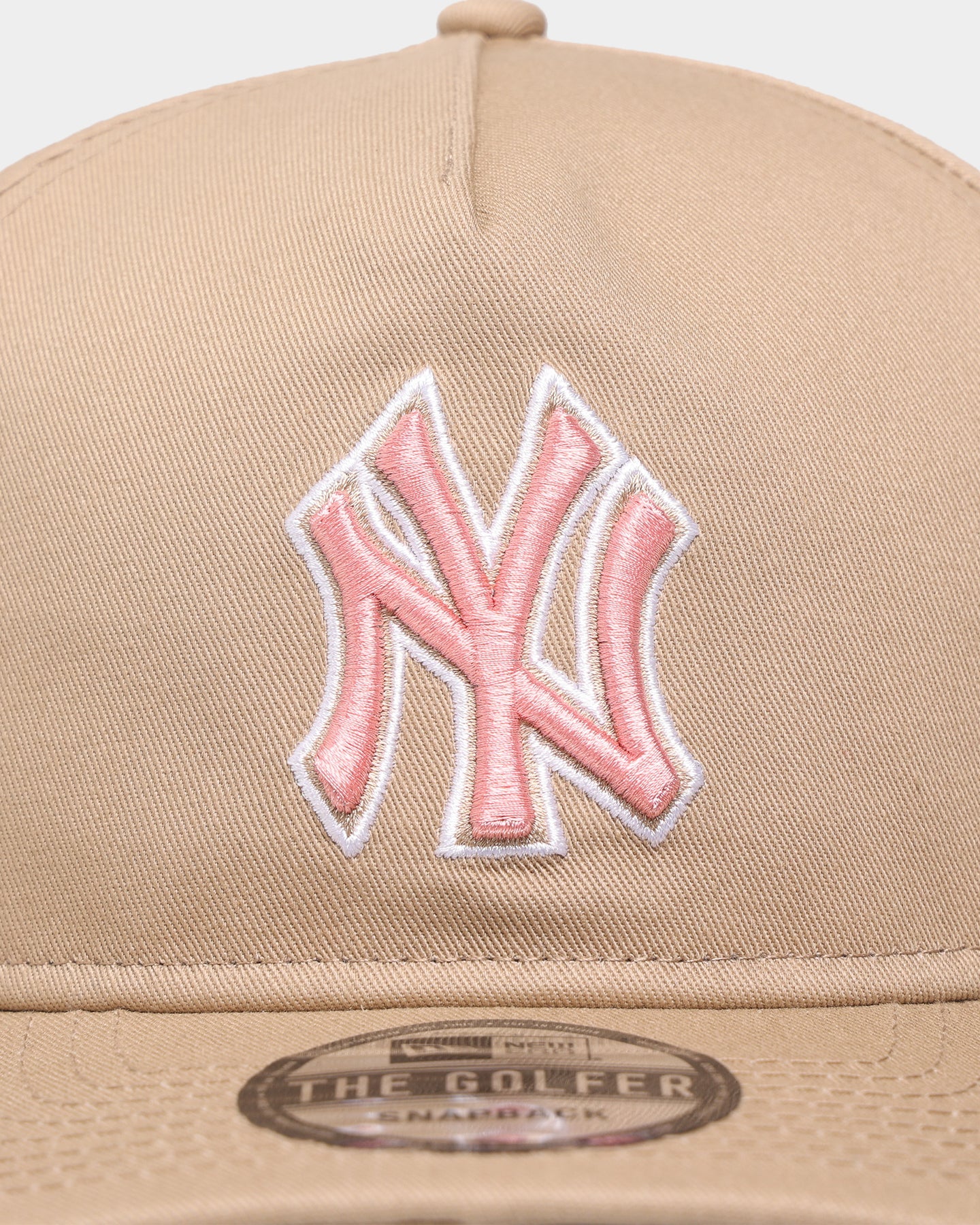 New Era New York Yankees 'Tumbleweed Sundae' Old Golfer Snapback Khaki/Pink