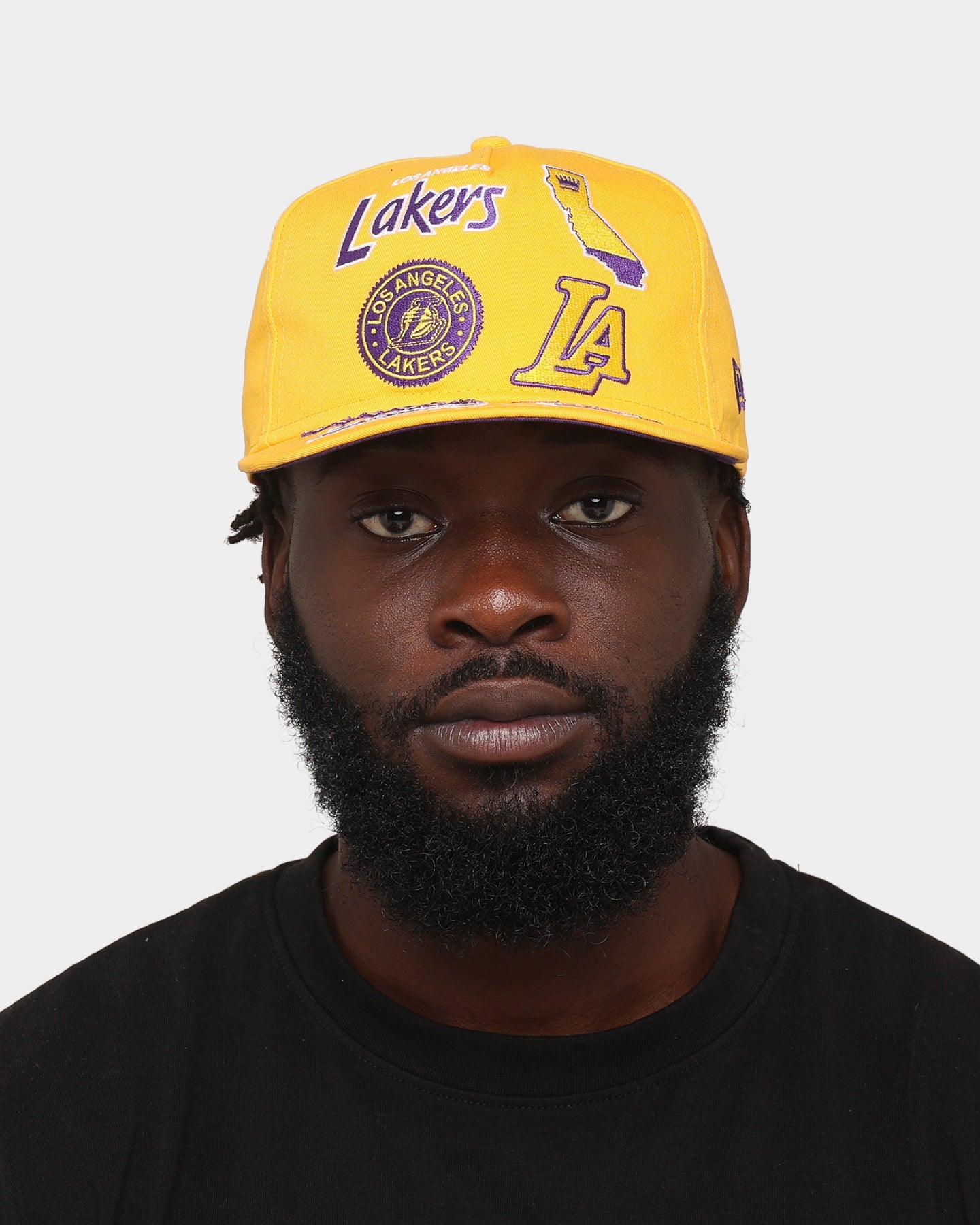 New Era Los Angeles Lakers 'Team Multi Logo' Old Golfer Snapback Team/Multi