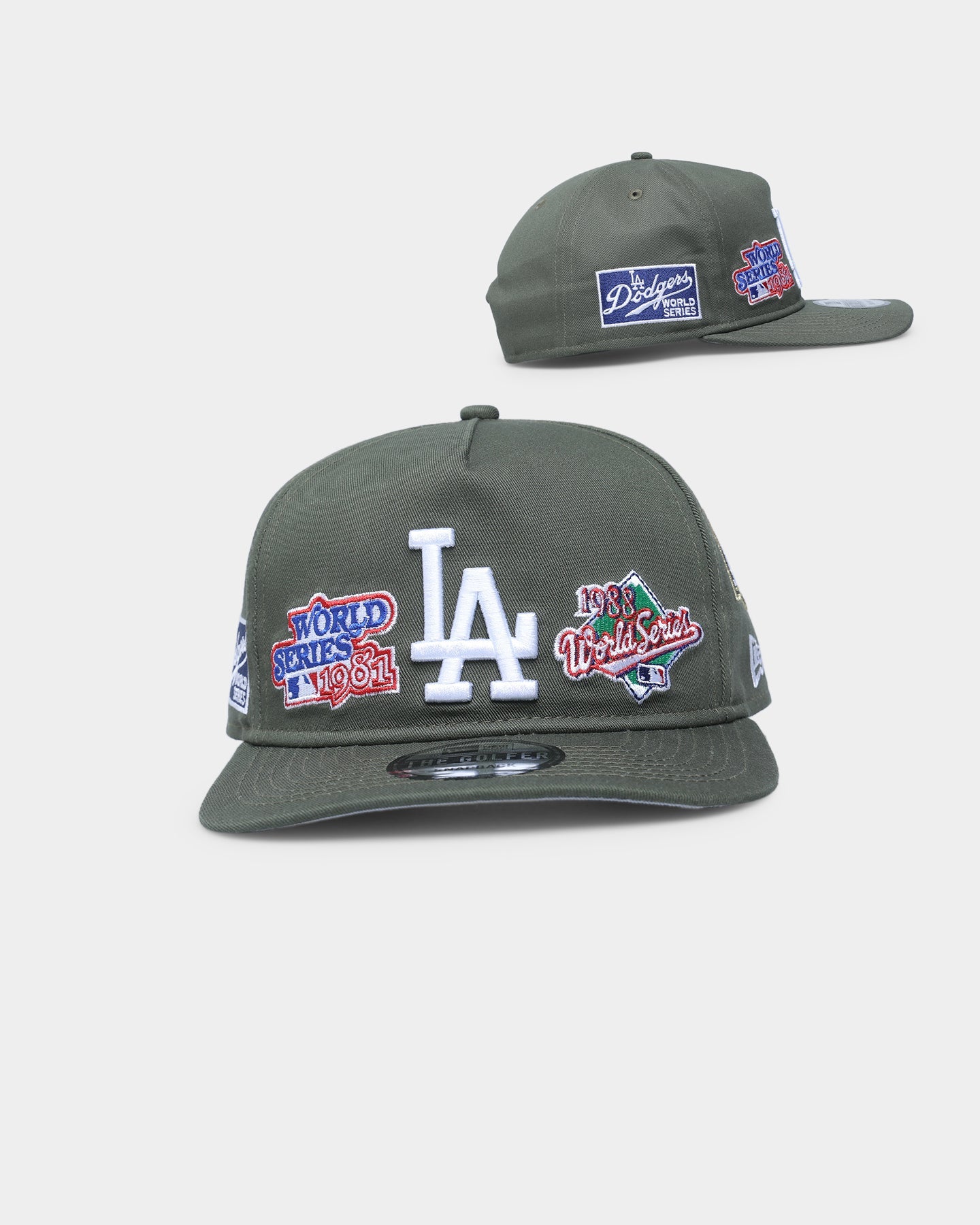New Era Los Angeles Dodgers 'Olive Multi Logo' Old Golfer Strapback Olive