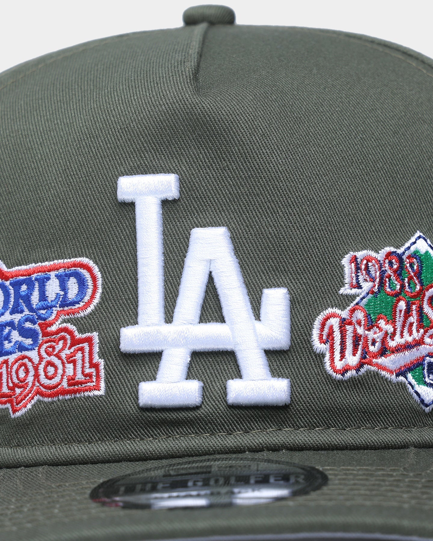 New Era Los Angeles Dodgers 'Olive Multi Logo' Old Golfer Strapback Olive