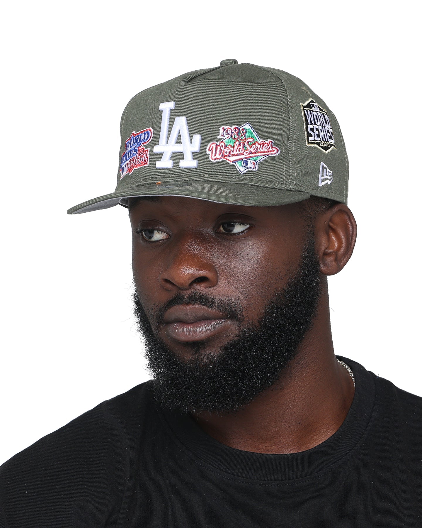 New Era Los Angeles Dodgers 'Olive Multi Logo' Old Golfer Strapback Olive