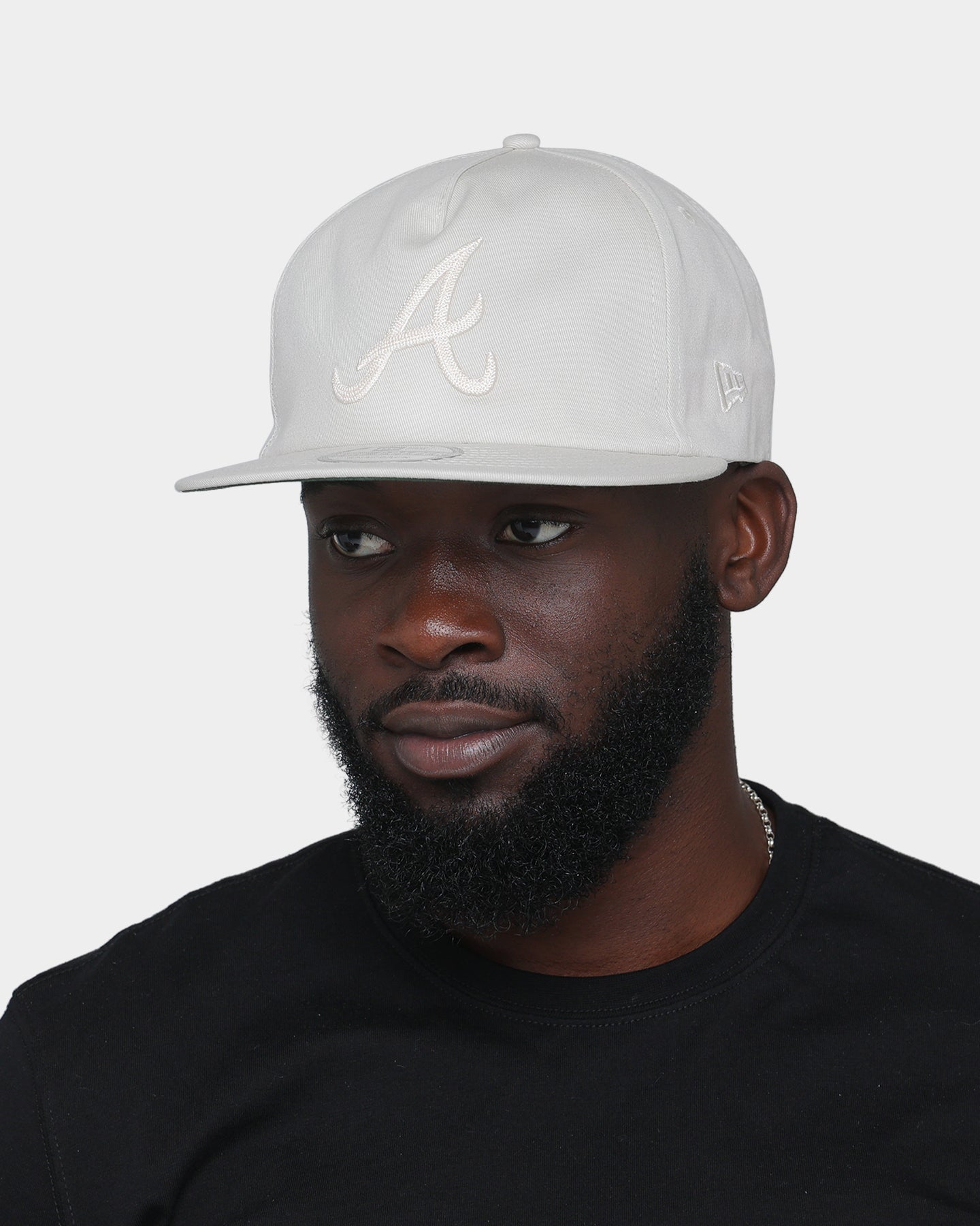 New Era Atlanta Braves 'Chain Stitch' Old Golfer Snapback Stone