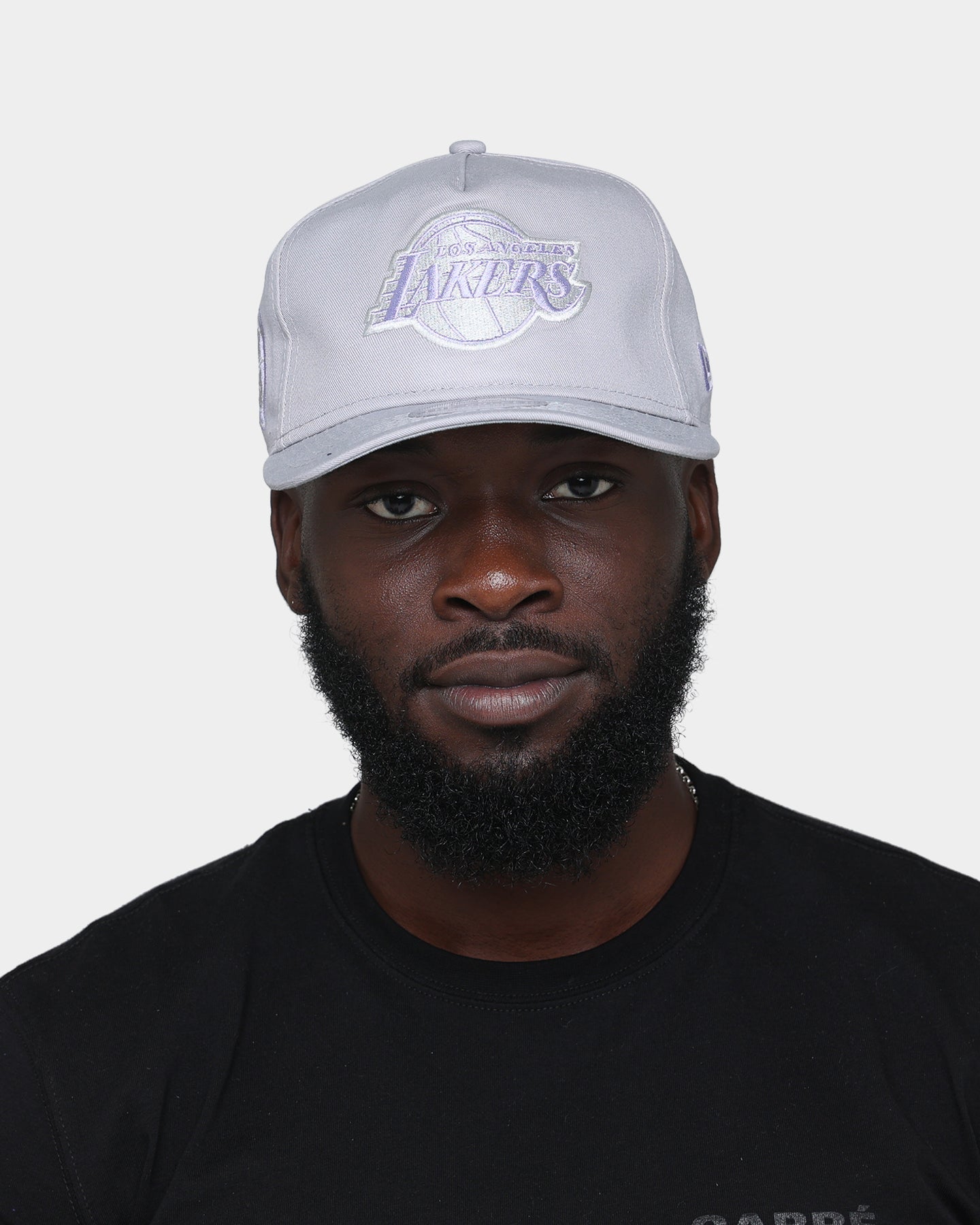 New Era Los Angeles Lakers "Purple Smoke" Old Golfer Snapback Grey Lavender
