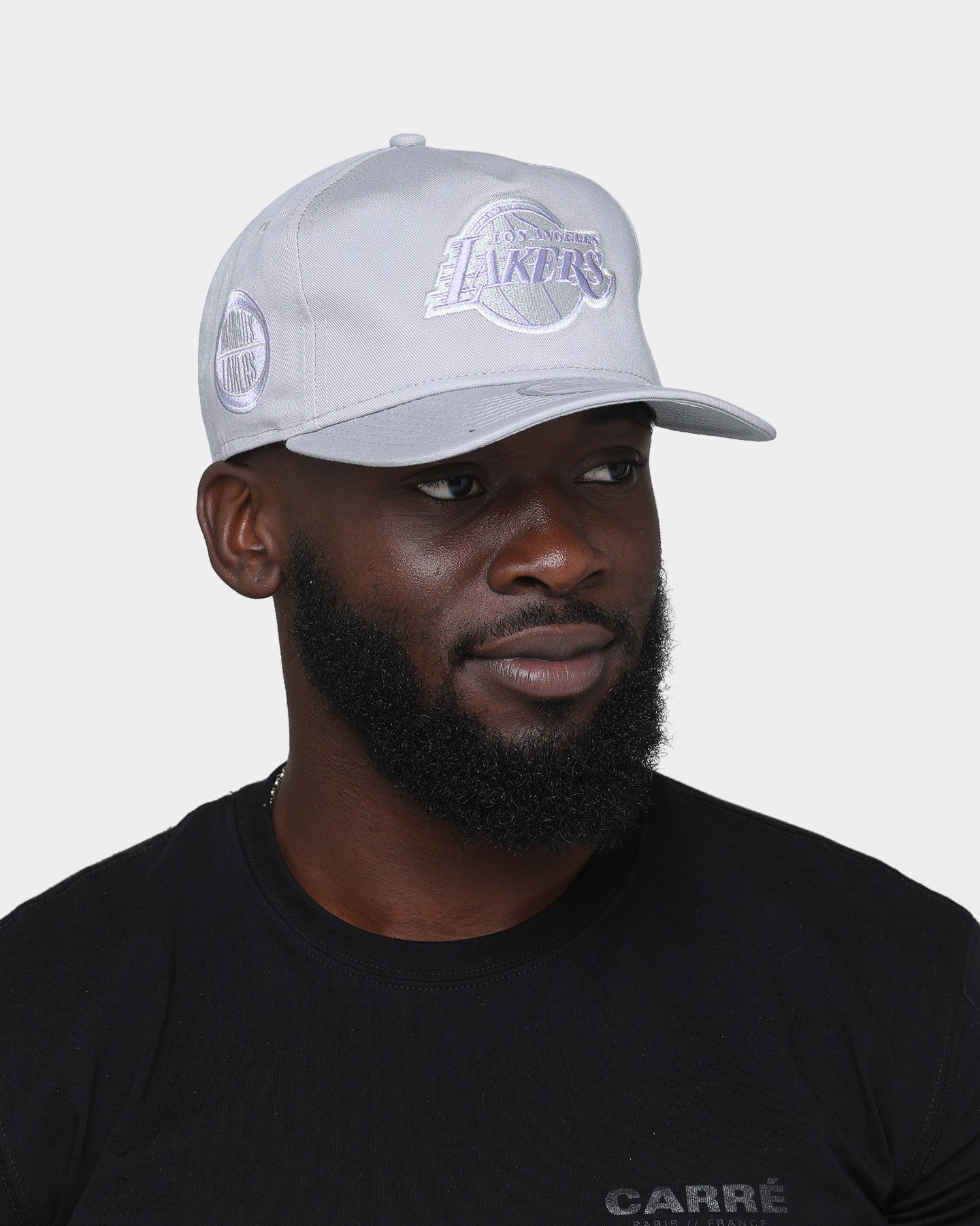 New Era Los Angeles Lakers "Purple Smoke" Old Golfer Snapback Grey Lavender