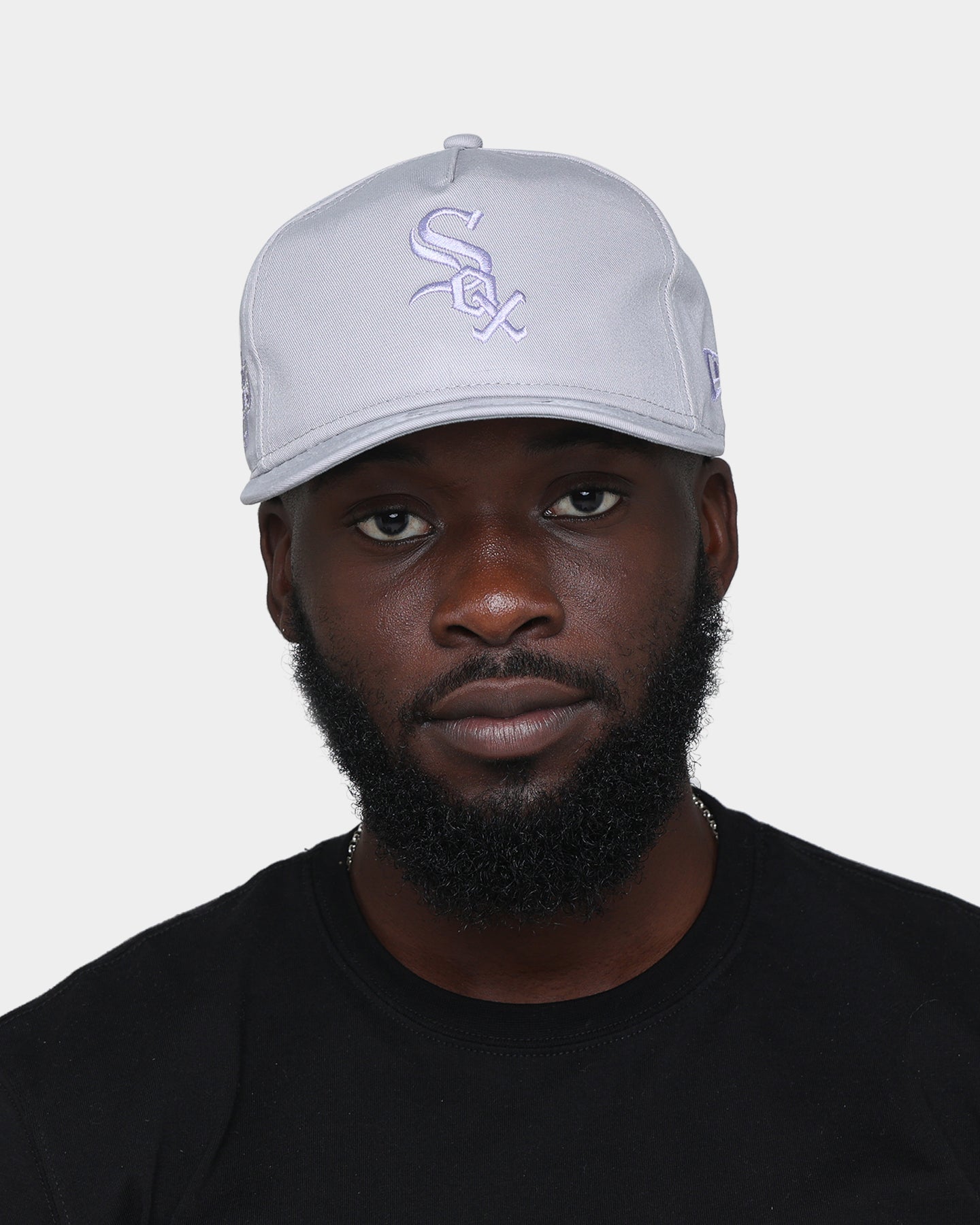New Era Chicago White Sox "Purple Smoke" Old Golfer Snapback Grey Lavender