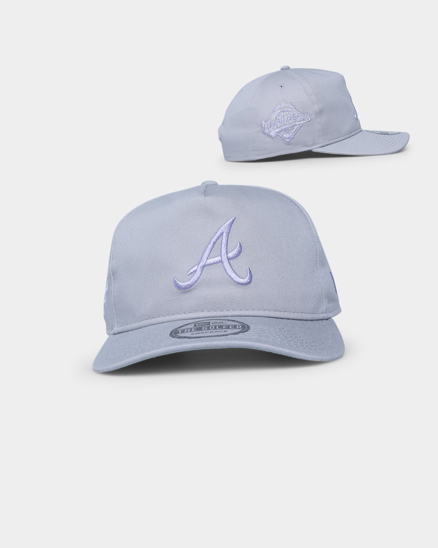 New Era Atlanta Braves 'Purple Smoke' Old Golfer Snapback Grey/Lavender