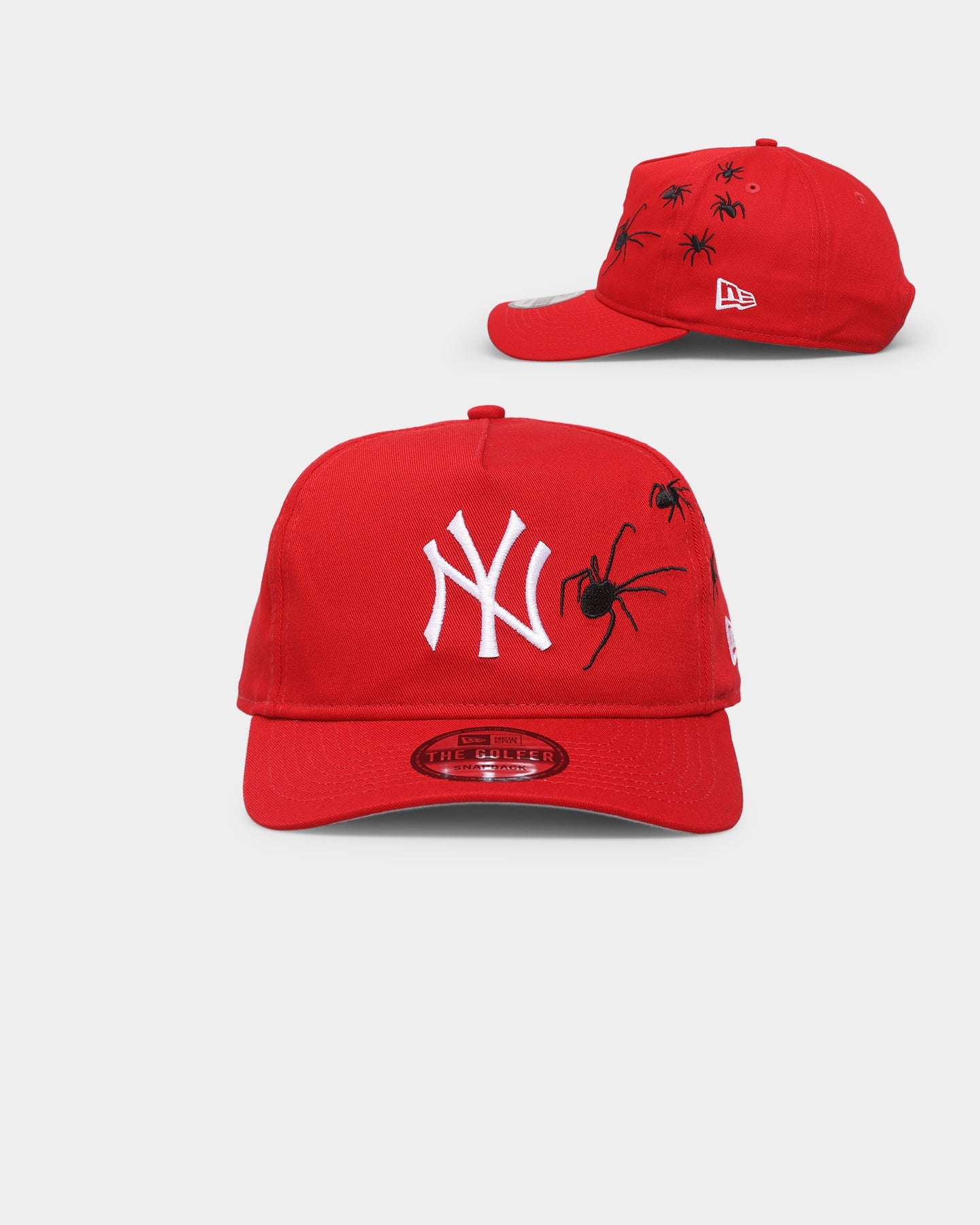 New Era New York Yankees 'Spider Crown' Old Golfer Snapback Scarlet