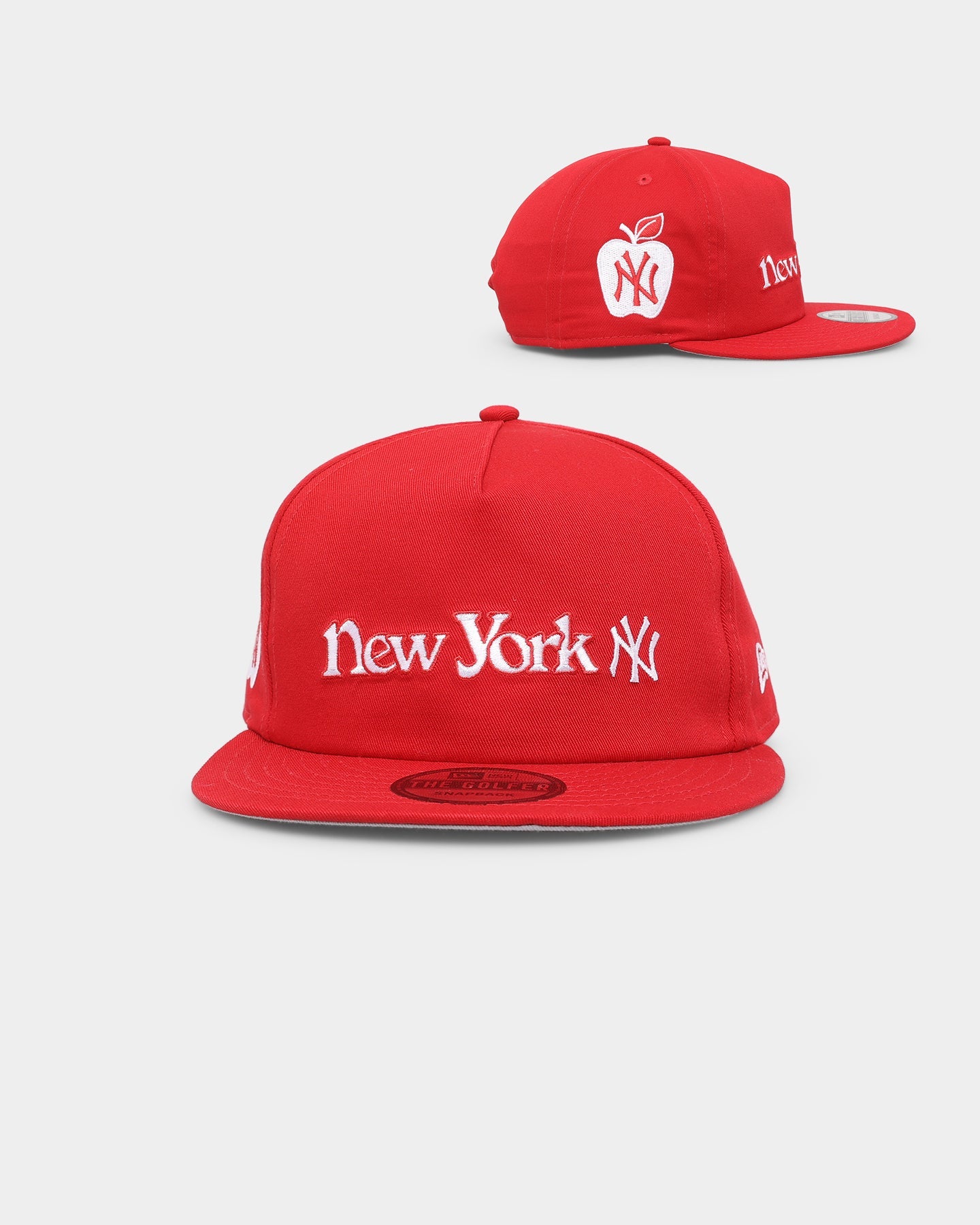 New Era New York Yankees 'Big Apple' Old Golfer Snapback Scarlet/White