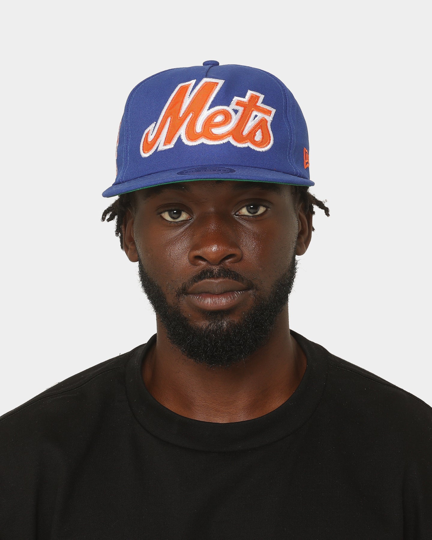 New Era New York Mets Script Appliqué Golfer Snapback Original Team Colours