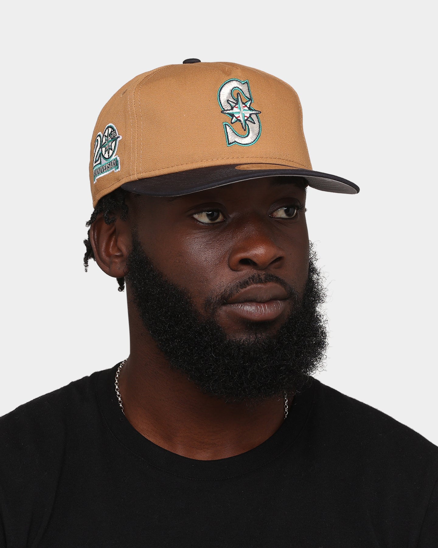 New Era Seattle Mariners 'Midnight Harvest 2-Tone' Old Golfer Snapback Wheat/Navy