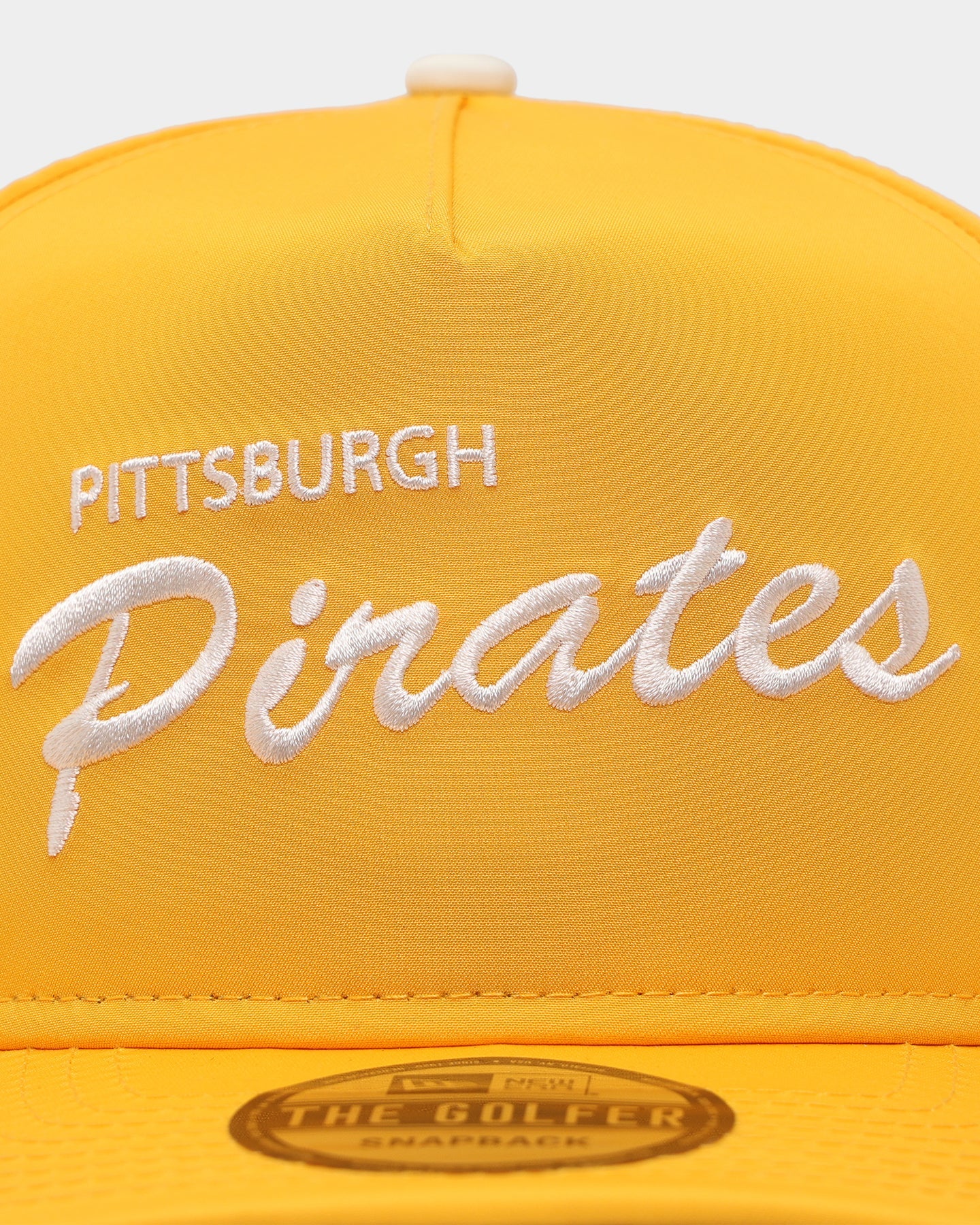 New Era Pittsburgh Pirates 'OTC Chrome Prolight' Golfer Snapback Yellow