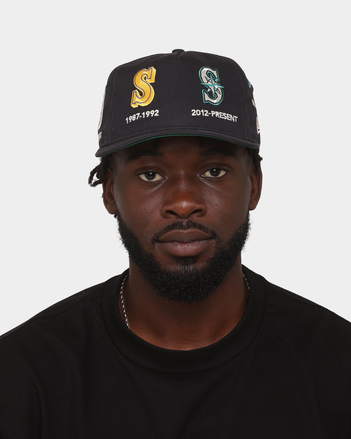 New Era Seattle Mariners 'Logo Evolution' Golfer Snapback Golfer Collection Navy