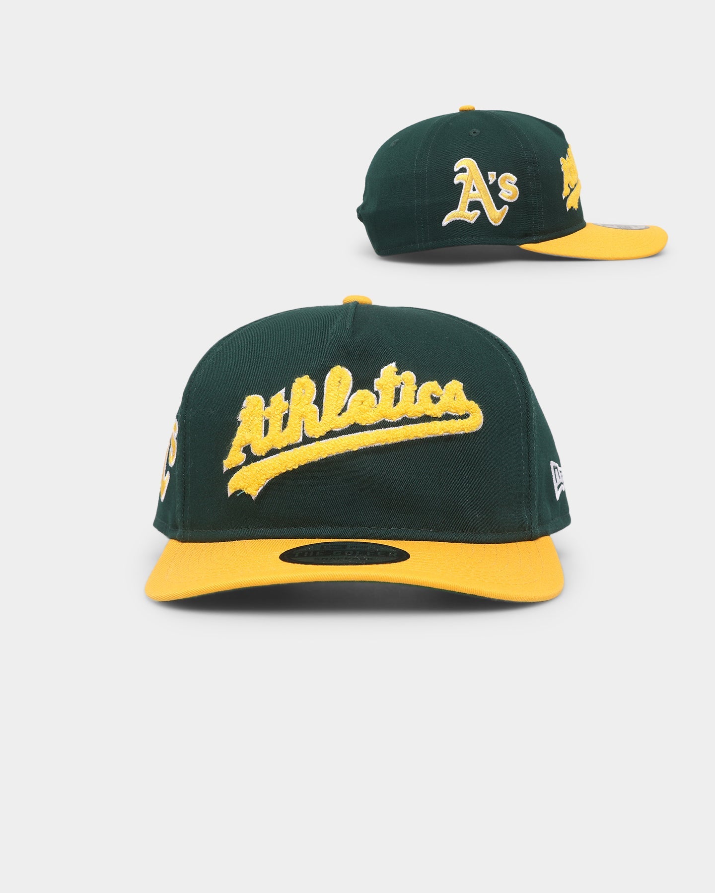 New Era Oakland Athletics 'Chenille' Golfer Snapback Dark Green