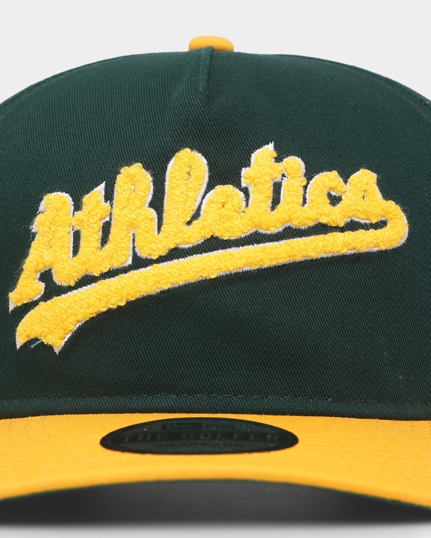 New Era Oakland Athletics 'Chenille' Golfer Snapback Dark Green