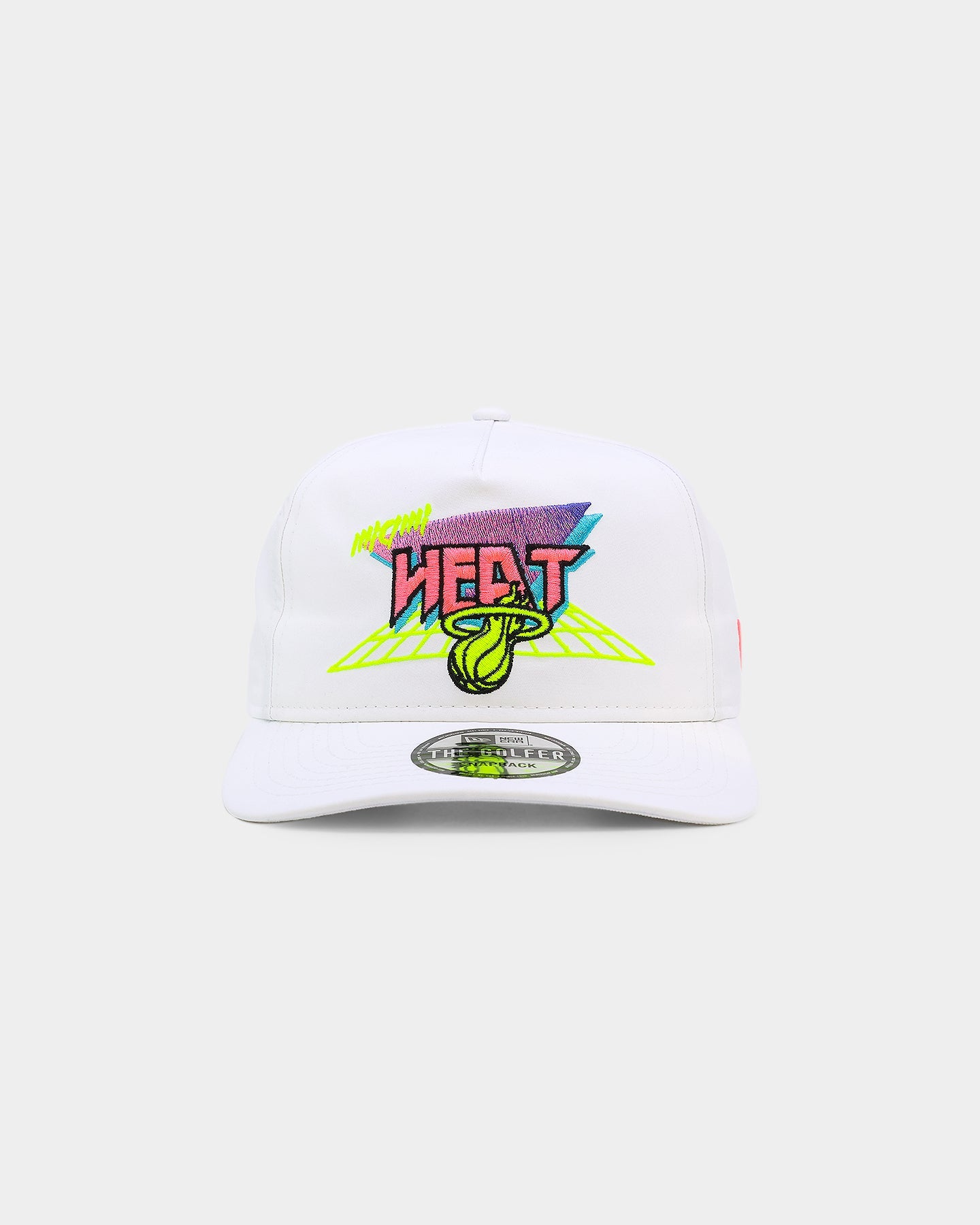 New Era Miami Heat 'Retro Arcade' Prolight Old Golfer Snapback White