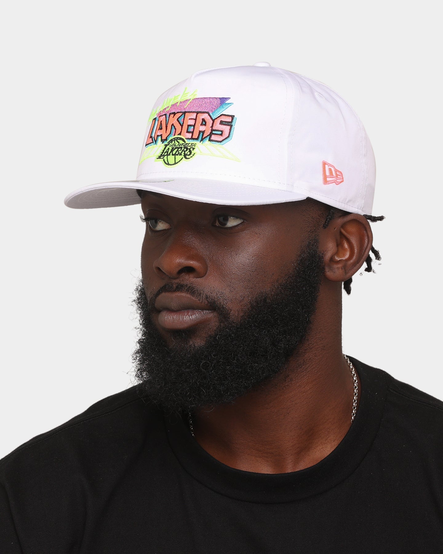New Era Los Angeles Lakers 'Retro Arcade' Prolight Old Golfer Snapback White