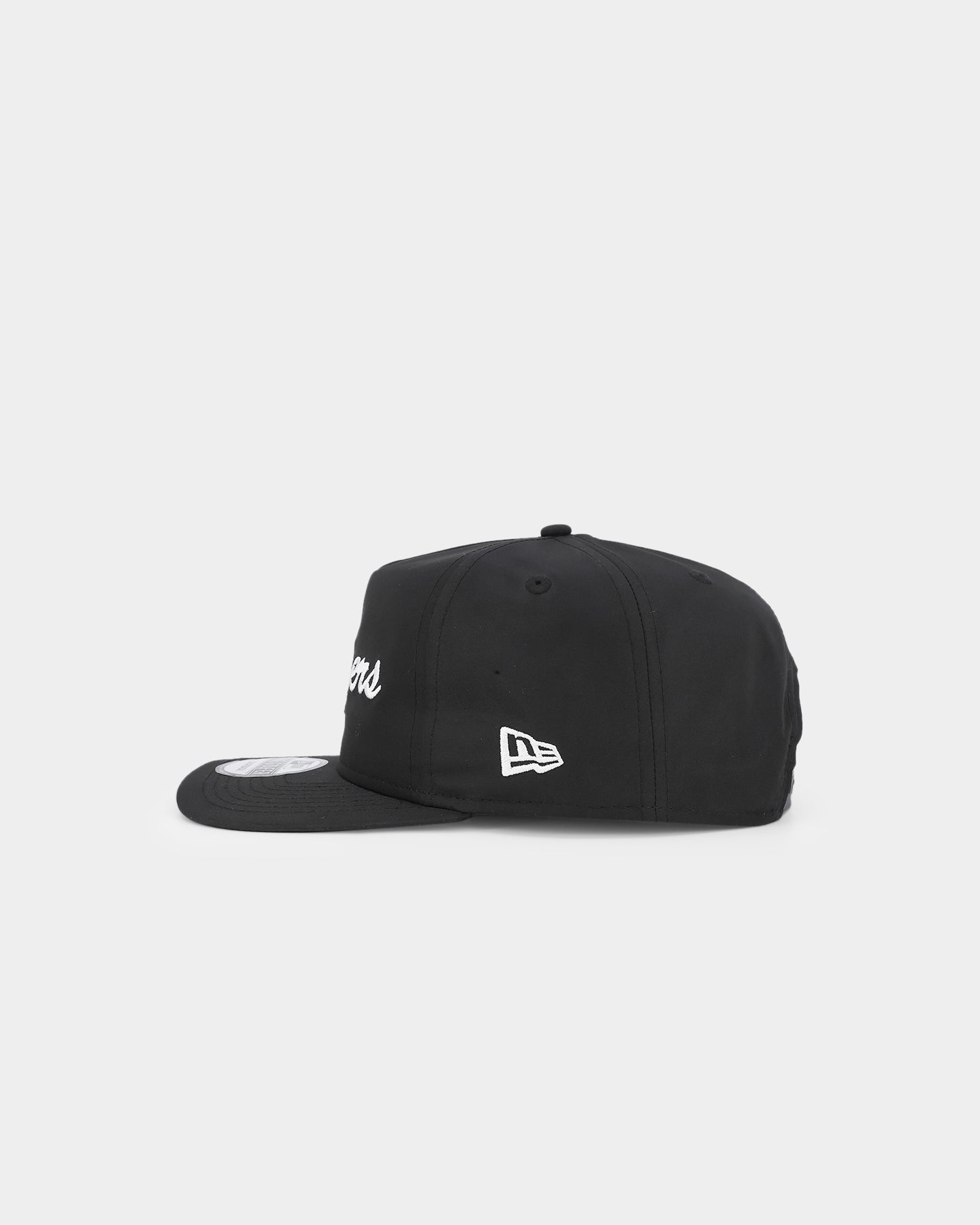 New Era Los Angeles Dodgers 'Black Chrome Script' Prolight Old Golfer Snapback Black