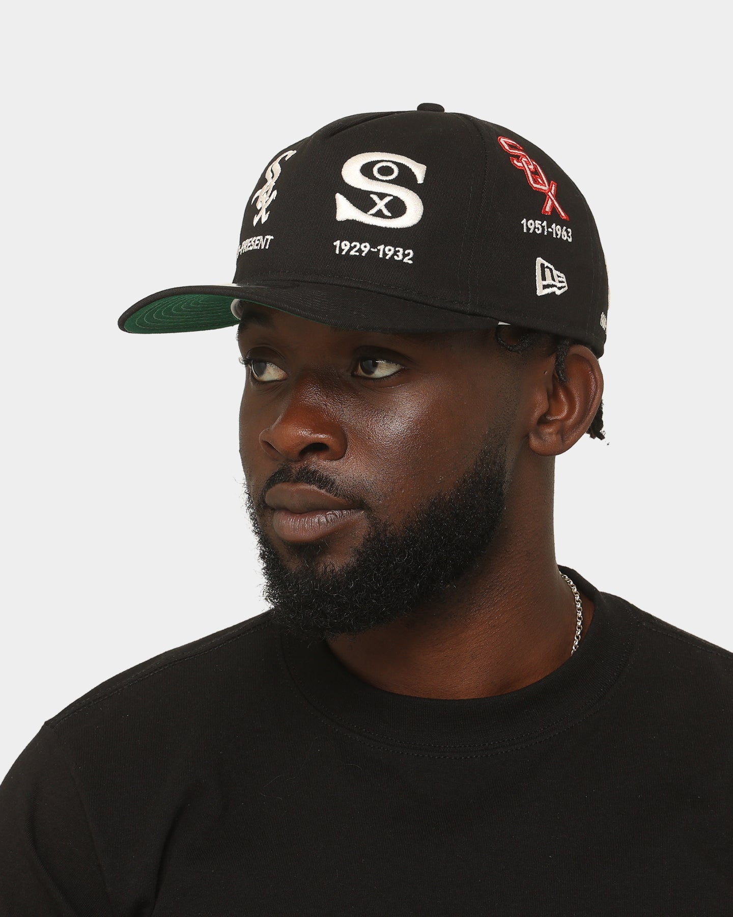 New Era Chicago White Sox 'Logo Evolution' Golfer Snapback Collection Black