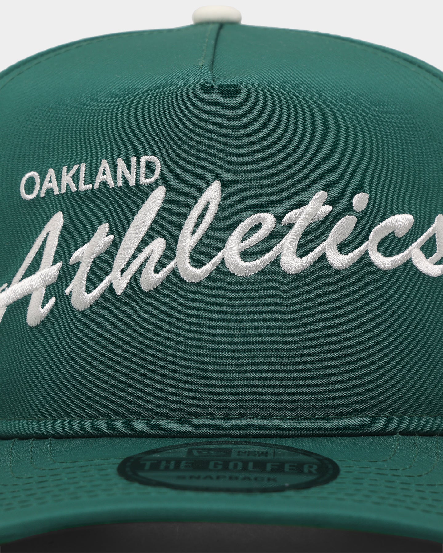 New Era Oakland Athletics 'OTC Chrome Prolight' Golfer Snapback Dark Green