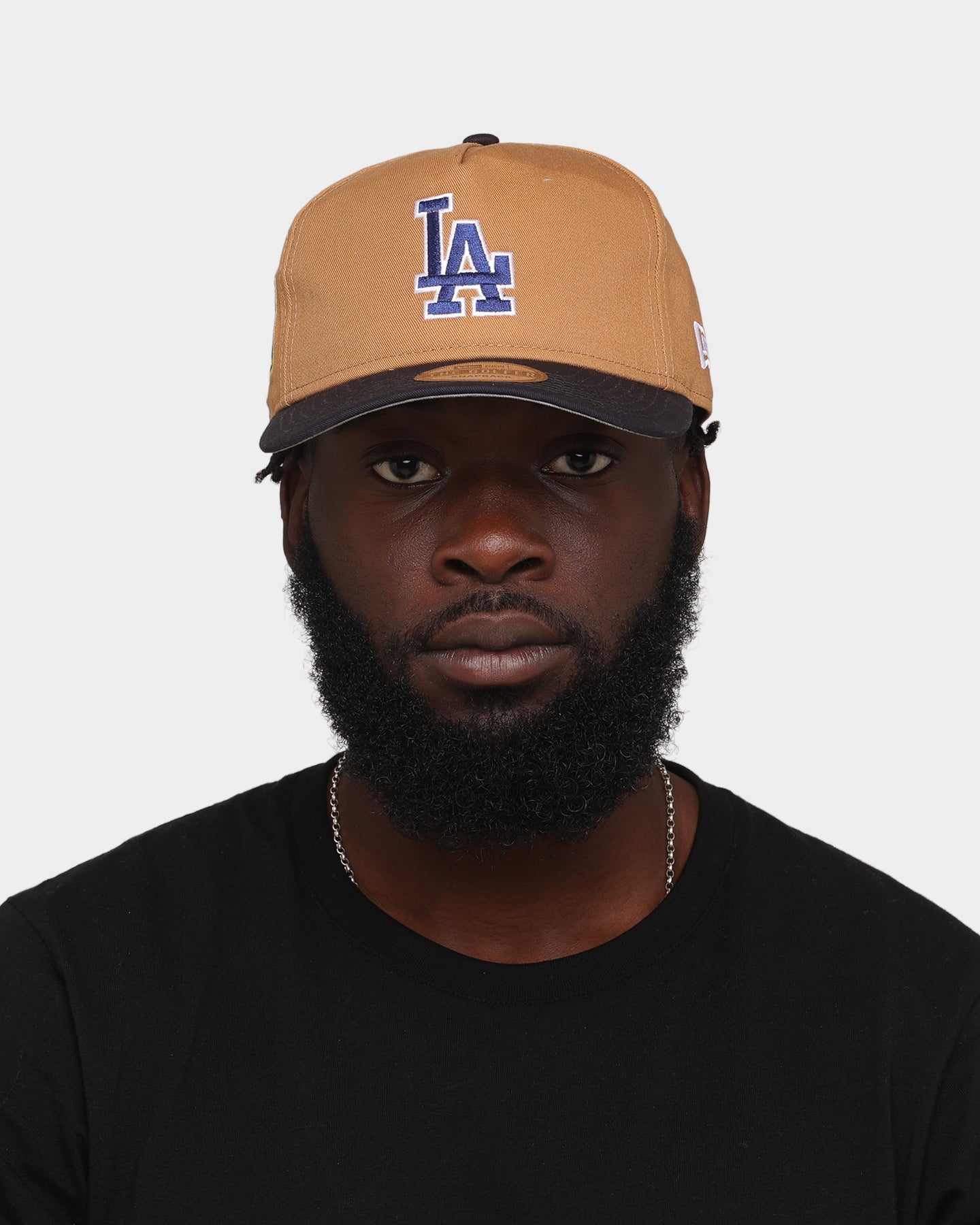 New Era Los Angeles Dodgers 'Midnight Harvest 2-Tone' Old Golfer Snapback Wheat/Navy