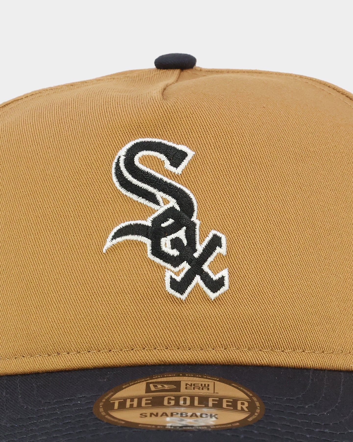 New Era Chicago White Sox 'Midnight Harvest 2-Tone' Old Golfer Snapback Wheat/Navy