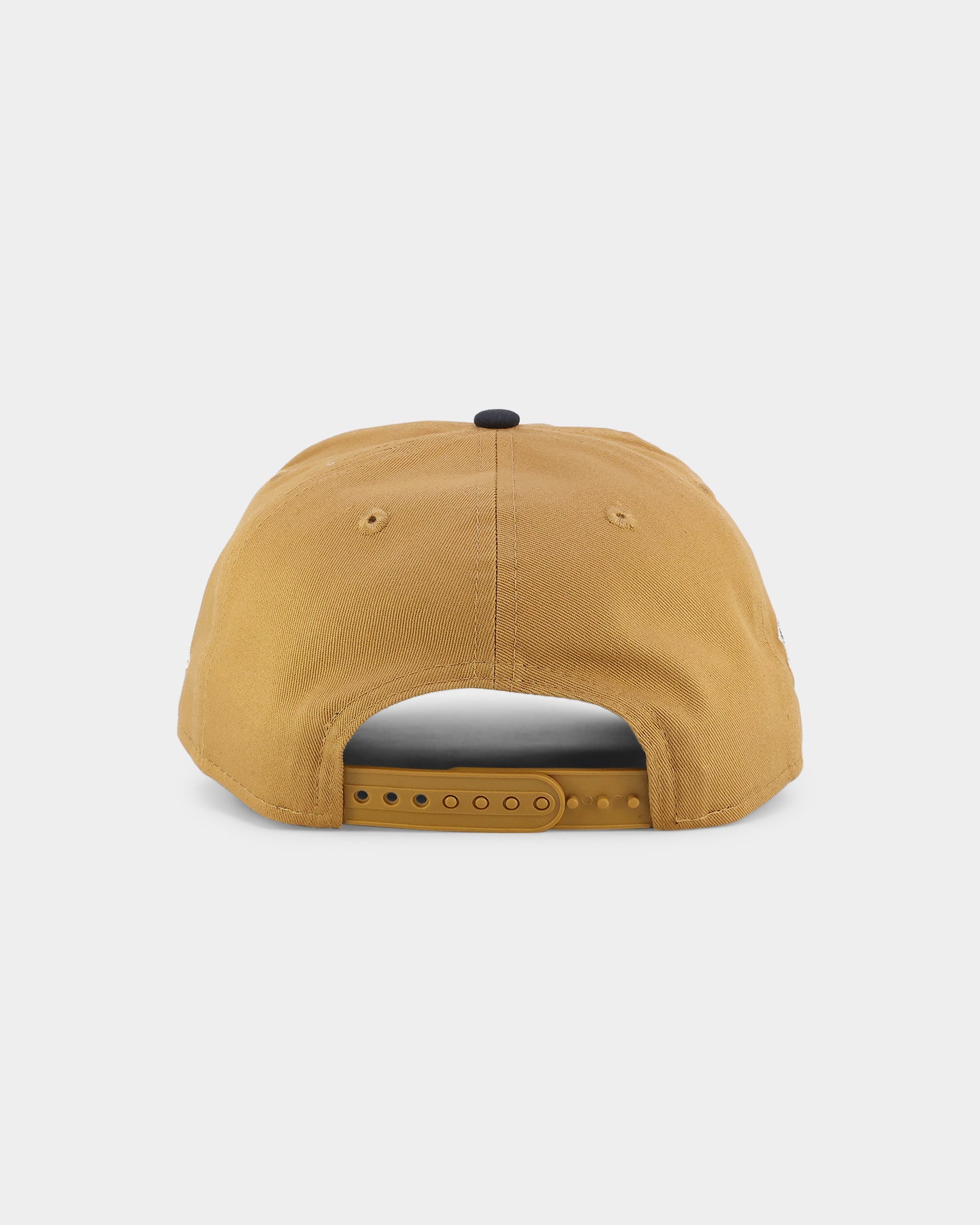New Era Atlanta Braves 'Midnight Harvest 2-Tone' Old Golfer Snapback Wheat/Navy