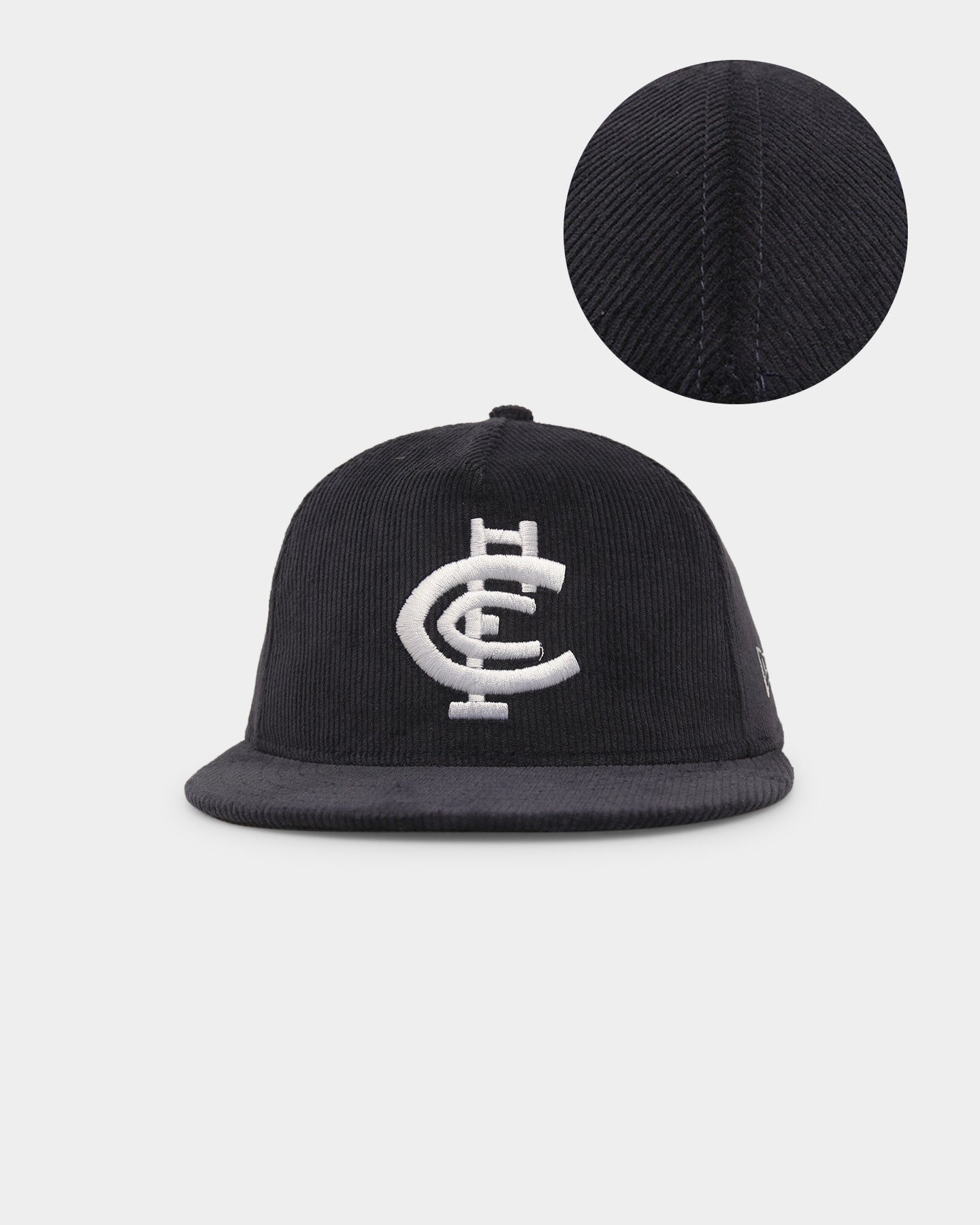 New Era Carlton Blues 'AFL 2023 Team Corduroy' Golfer Snapback Navy
