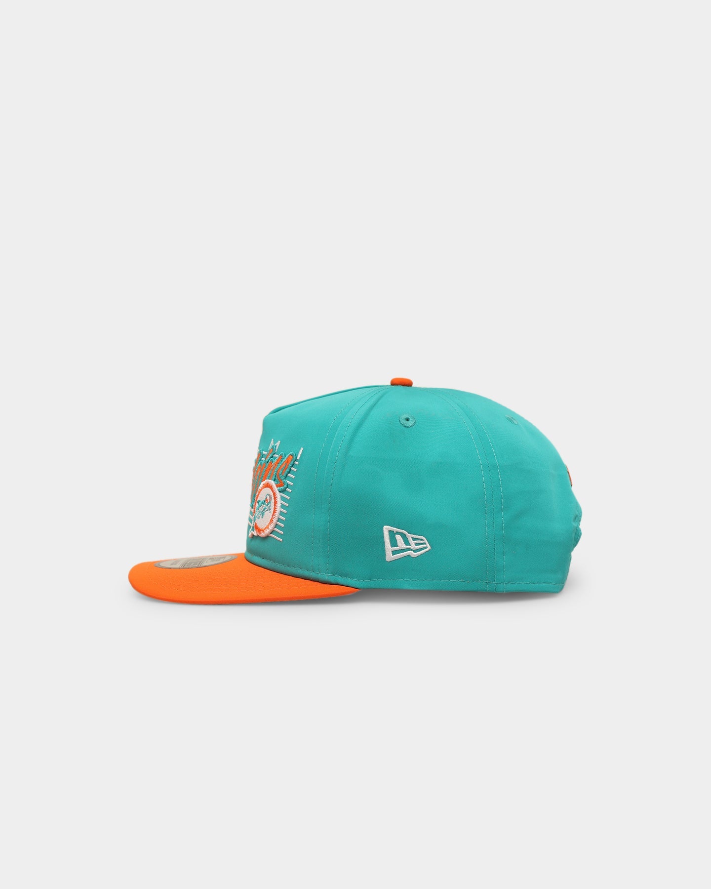 New Era Miami Dolphins 'Retro Block Script' Golfer Snapback Teal