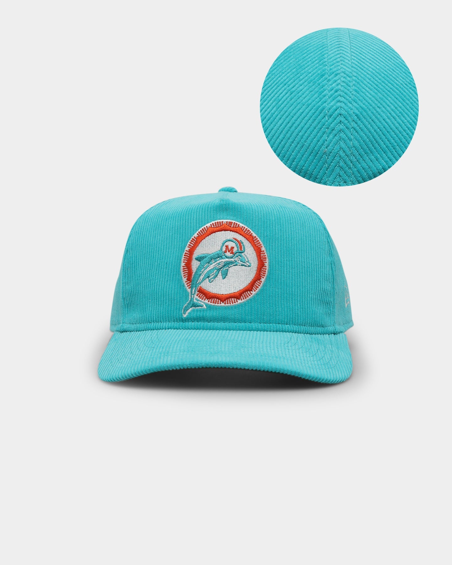 New Era Miami Dolphins 'Throwback Corduroy' Golfer Snapback Turquoise