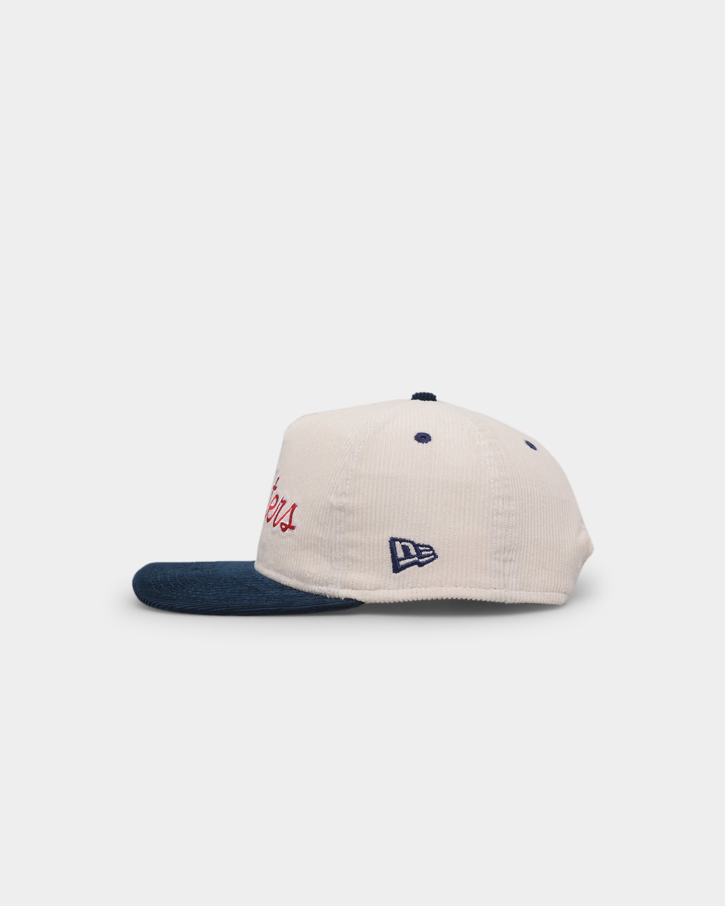 New Era Sydney Roosters 'NRL Retro Script Corduroy' Golfer Snapback Chrome White
