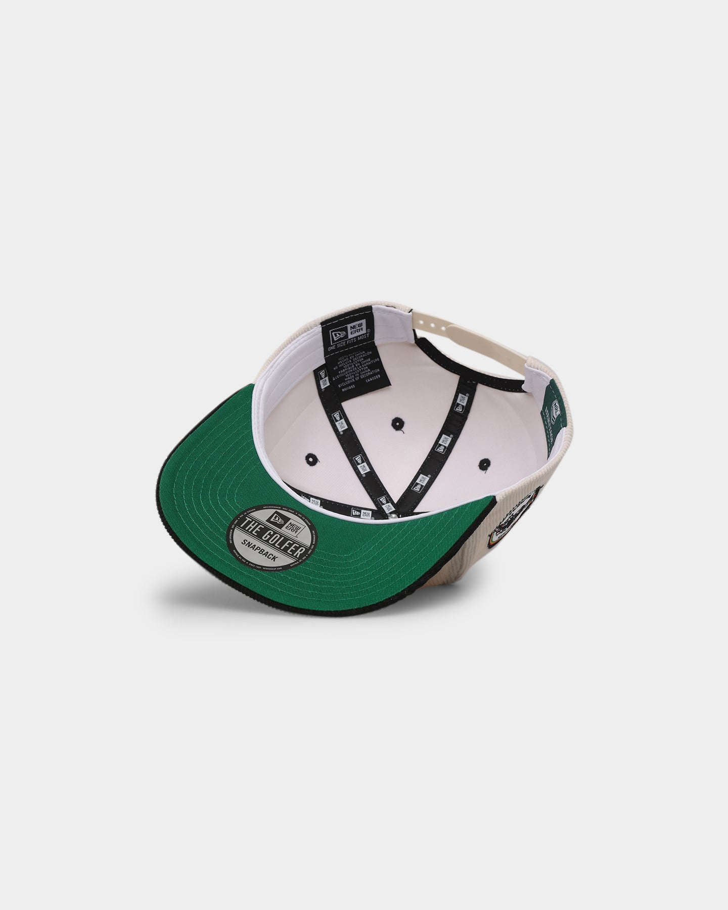 New Era Penrith Panthers 'NRL Retro Script Corduroy' Golfer Snapback Chrome White