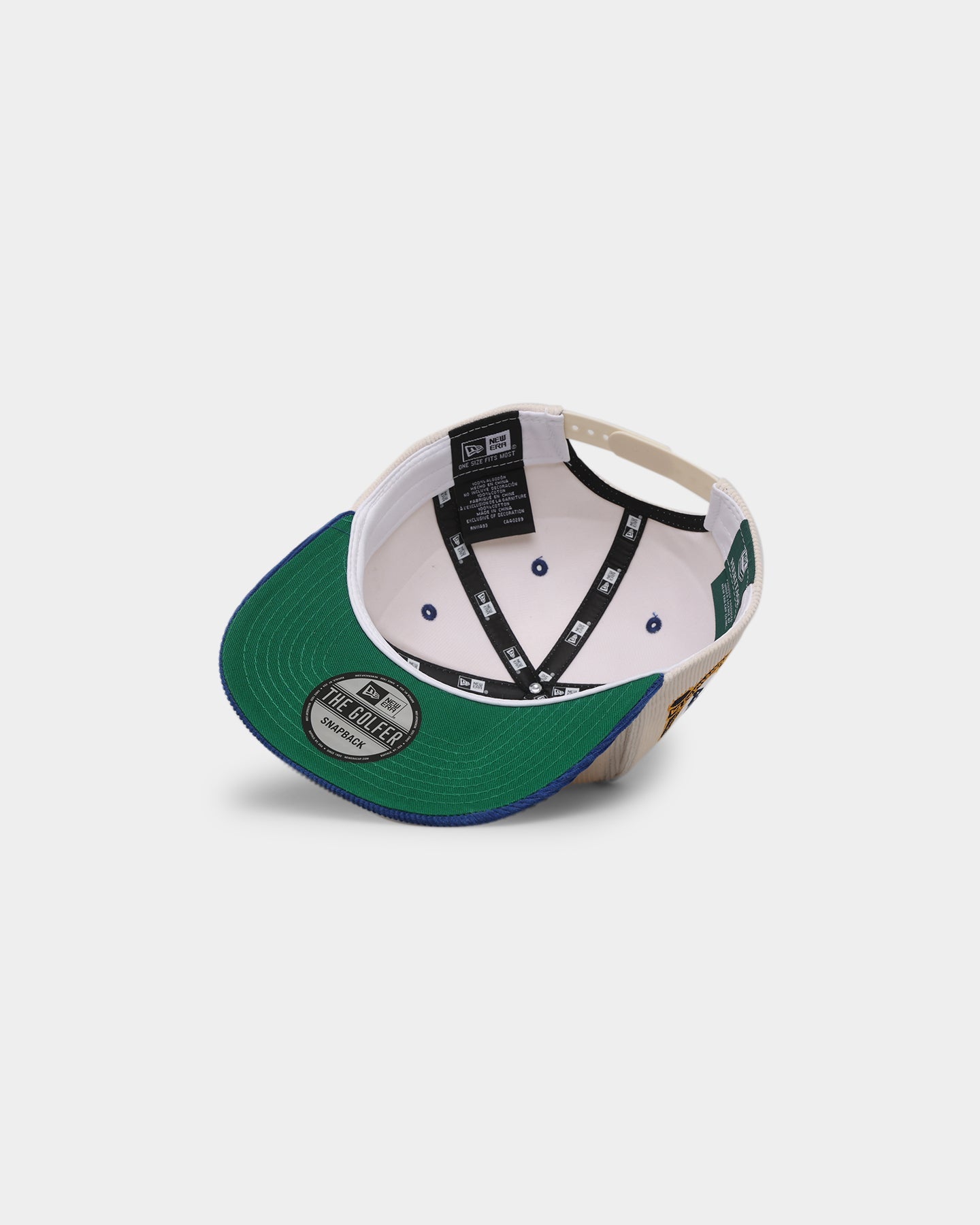 New Era Paramatta Eels 'NRL Retro Script Corduroy' Golfer Snapback Chrome White